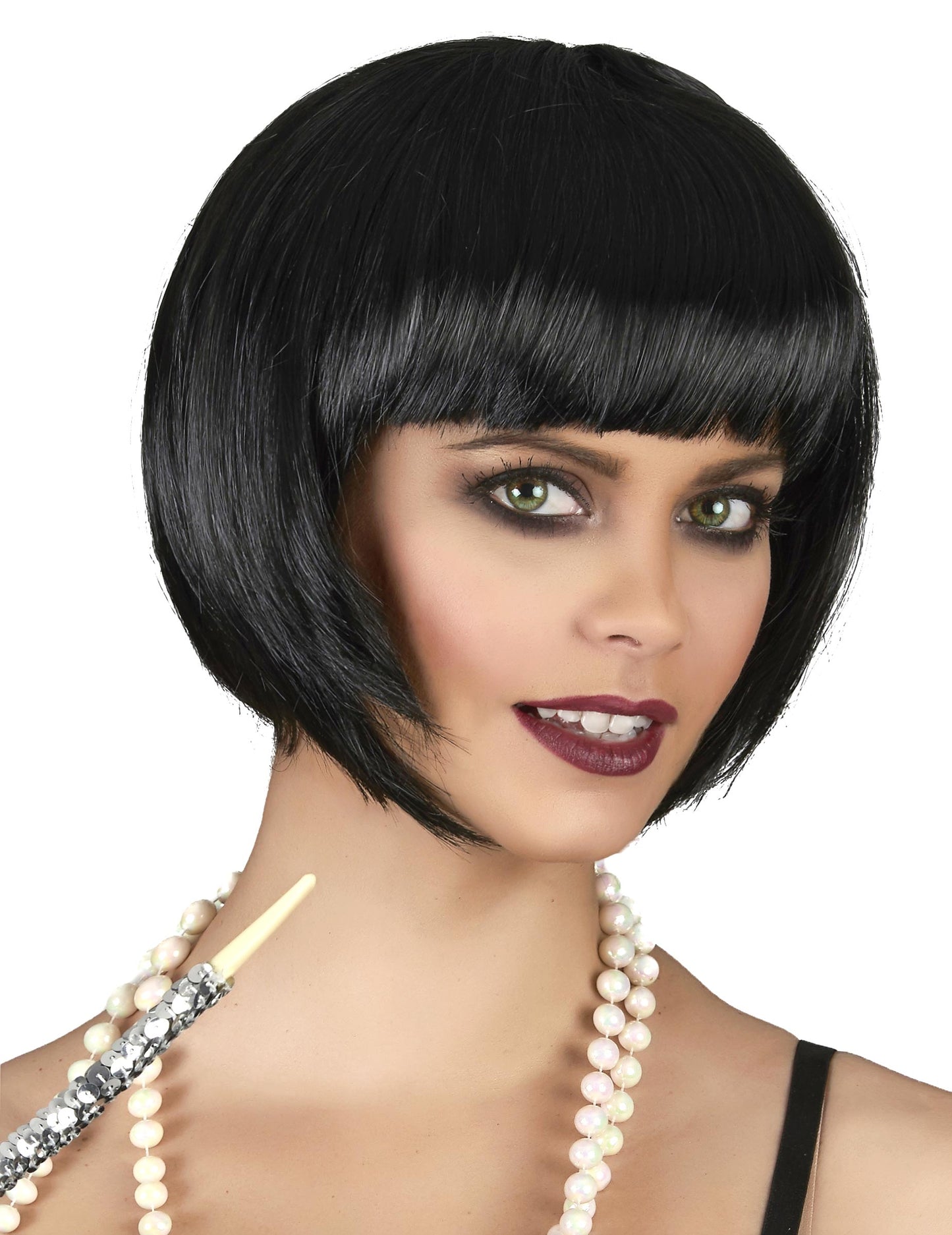 Femei scurte de perucă neagră