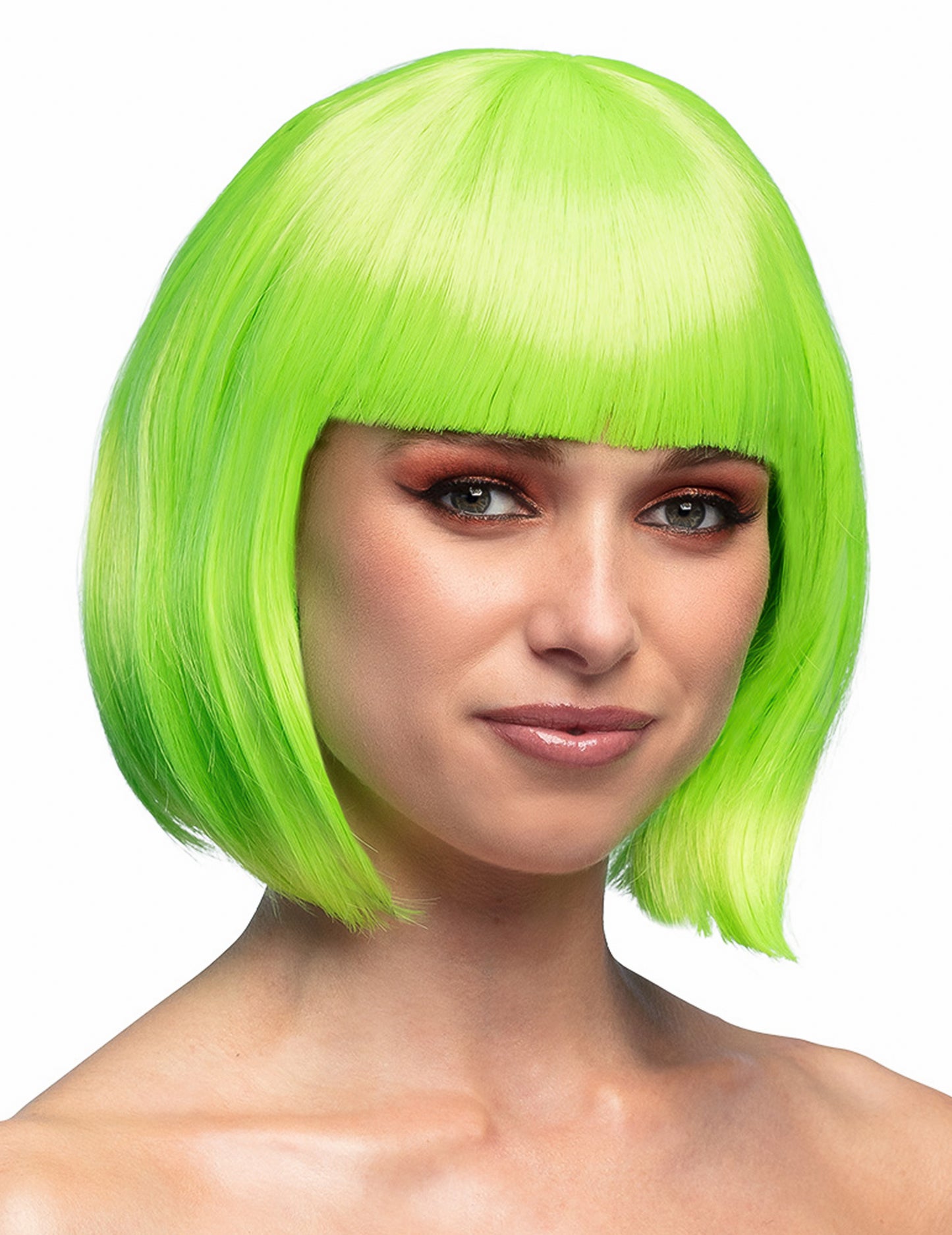 Femei scurte de perucă verde