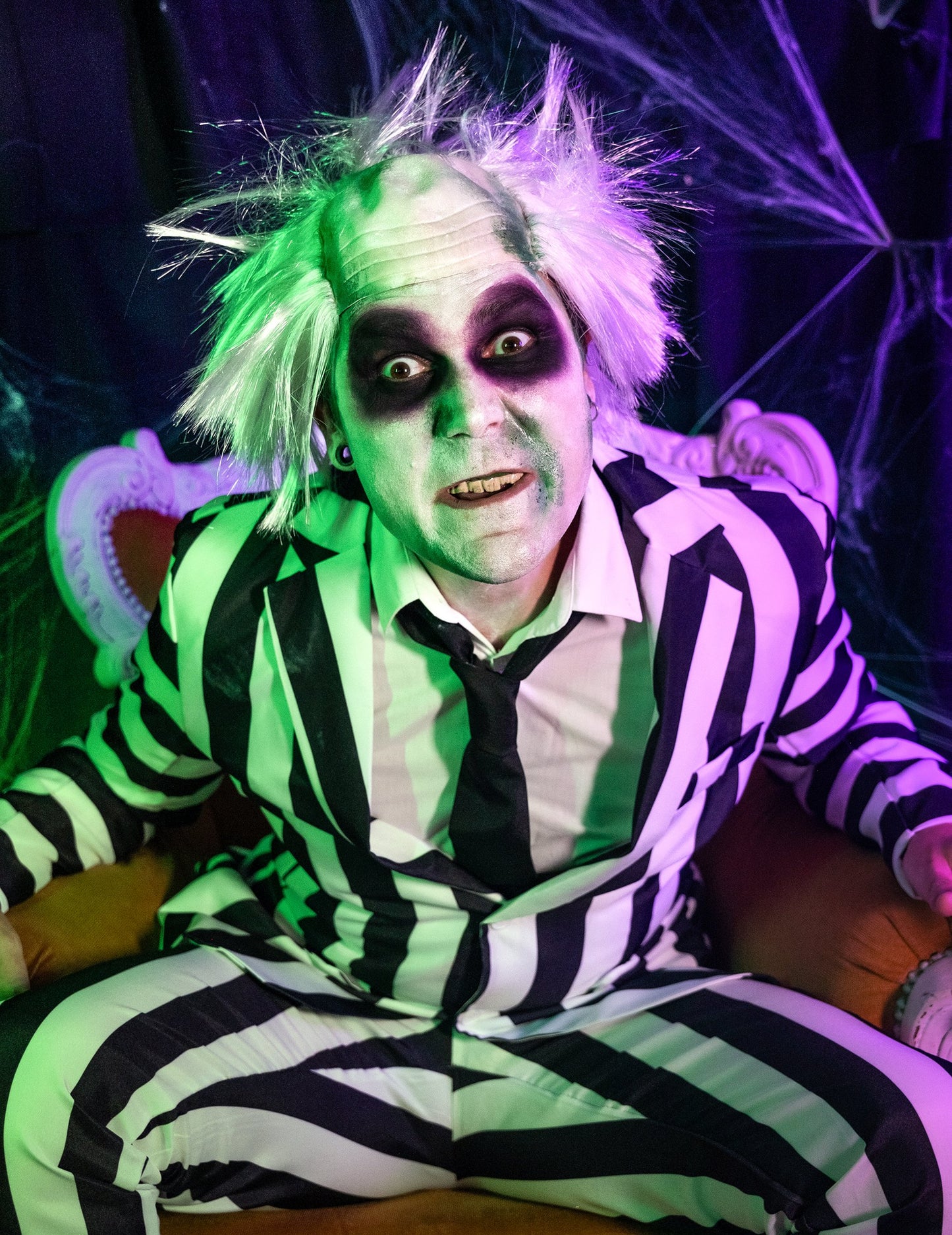 Peruca fantomă nebună pentru adulți