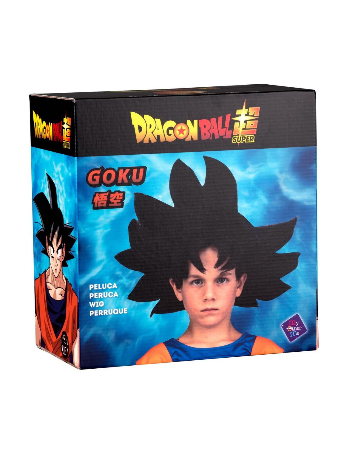 Vederea cutiei de ambalaj a perucii Goku Dragon Ball™