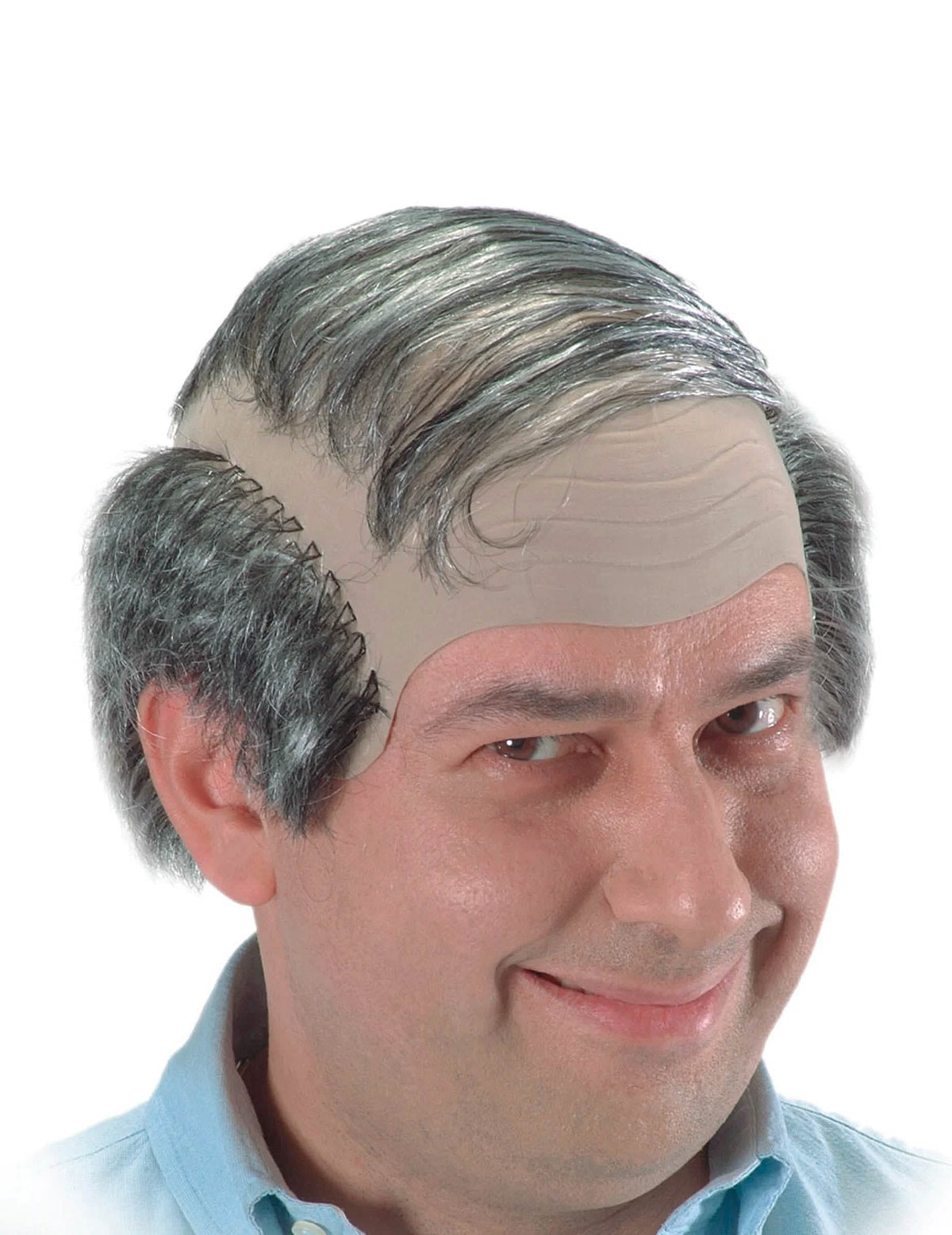 Perucă pentru bărbat adult chel gri