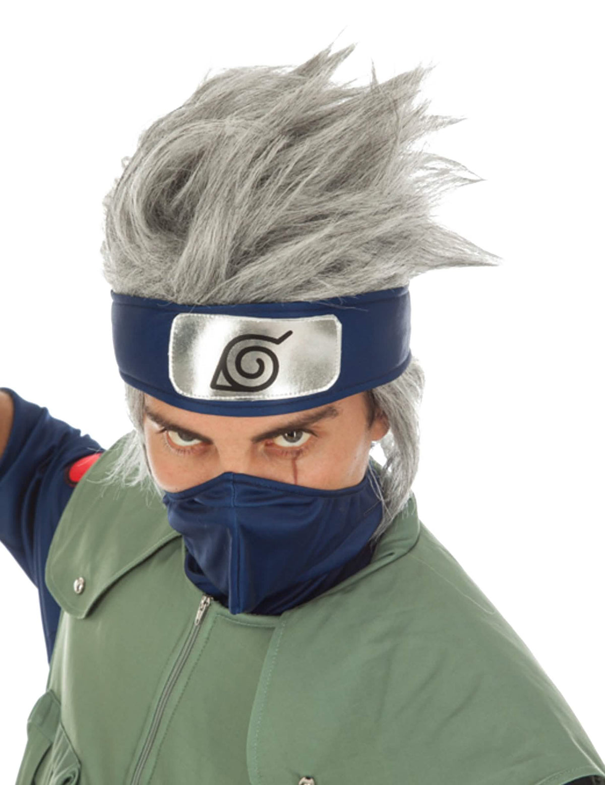 Perucă Kakashi Hatake Naruto™ pentru adult gri și țepoasă