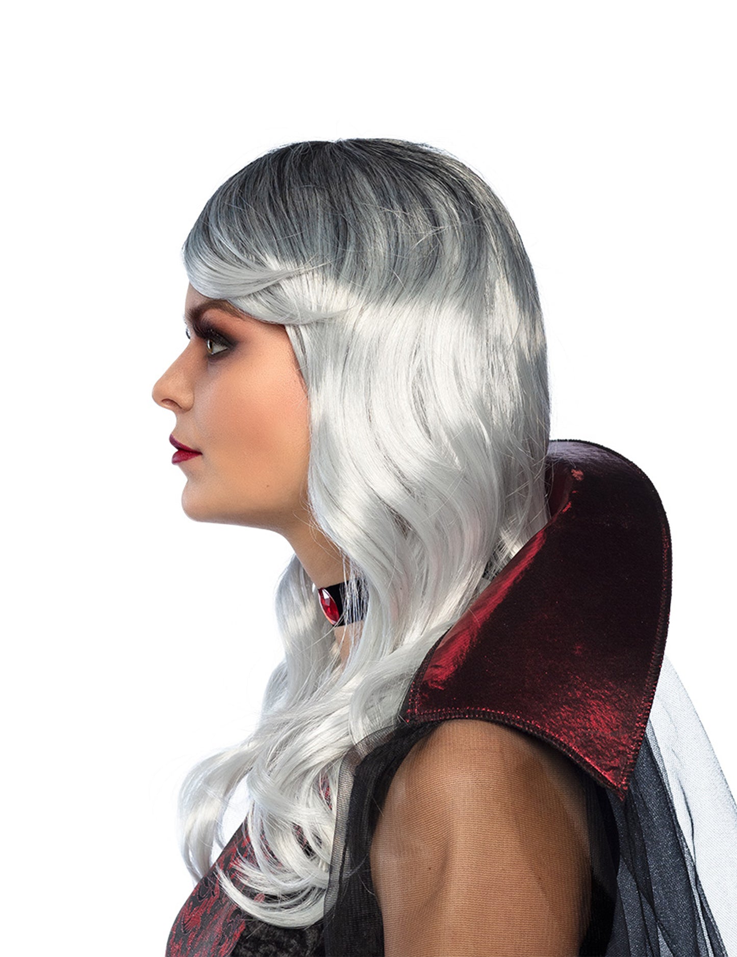 Adult de Halloween alb alb și gri