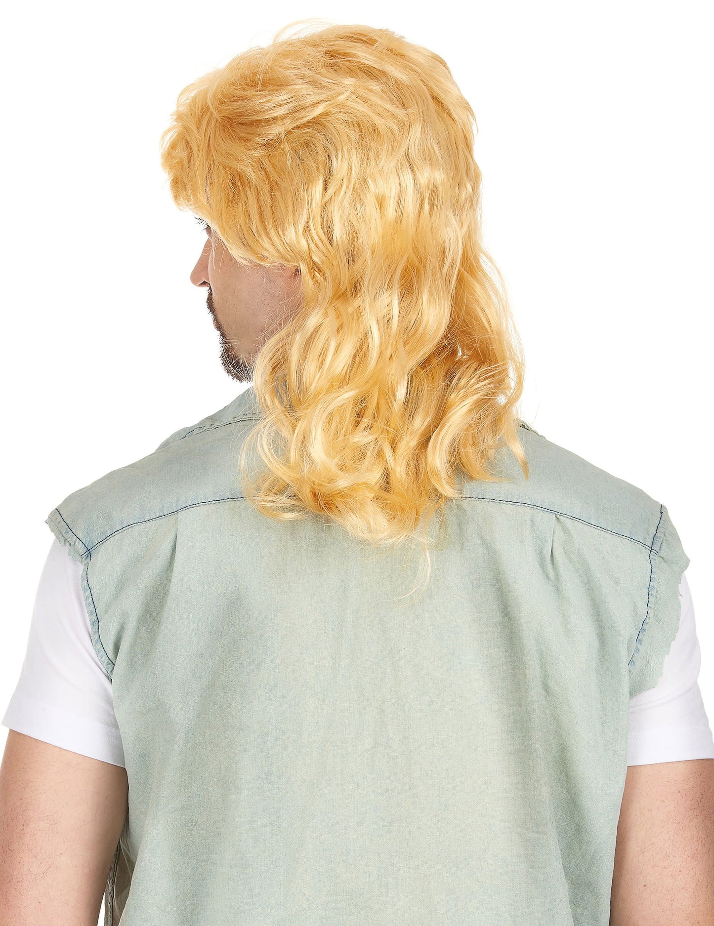 Blond Man Mullet Peruca