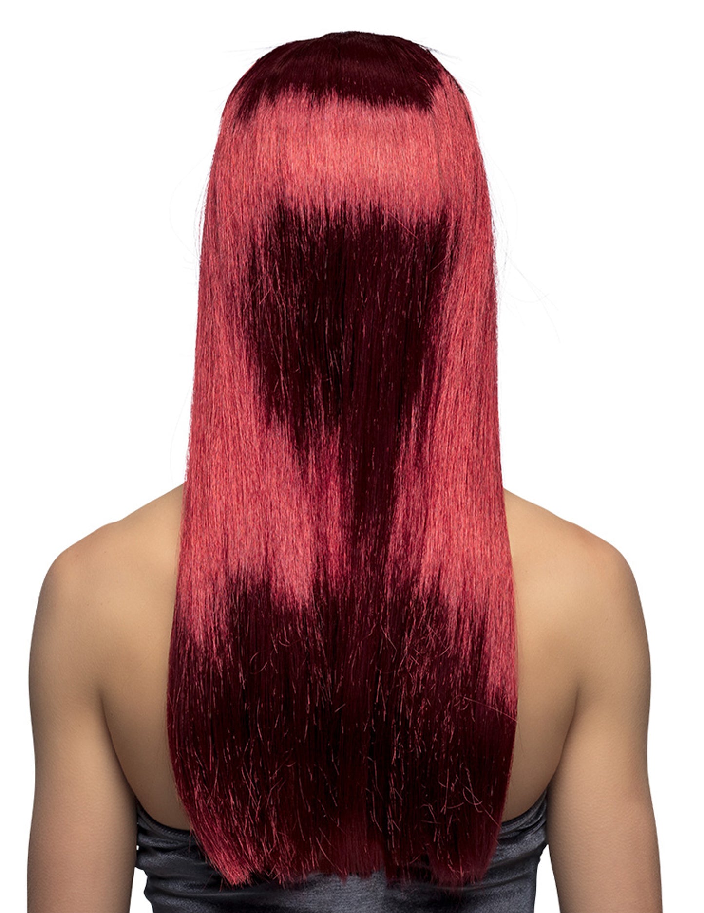 Peruca de vampiri purpurii lungi pentru femei