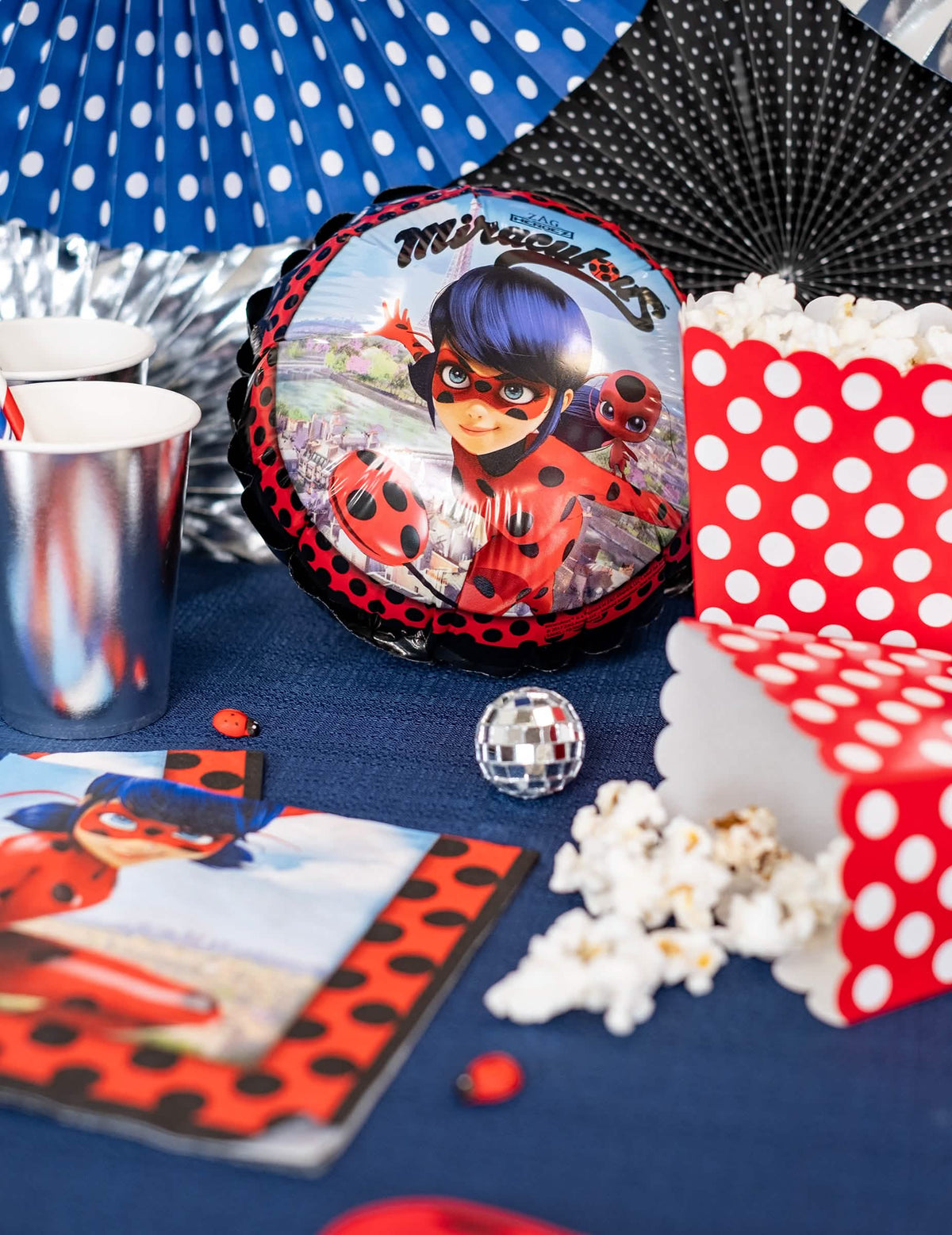 Decor de petrecere cu balon din aluminiu Ladybug