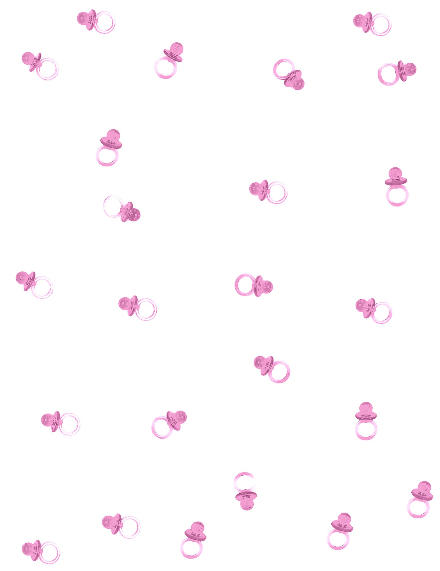 Vue d'ensemble du lot de 18 petites sucettes pour décoration roses transparentes