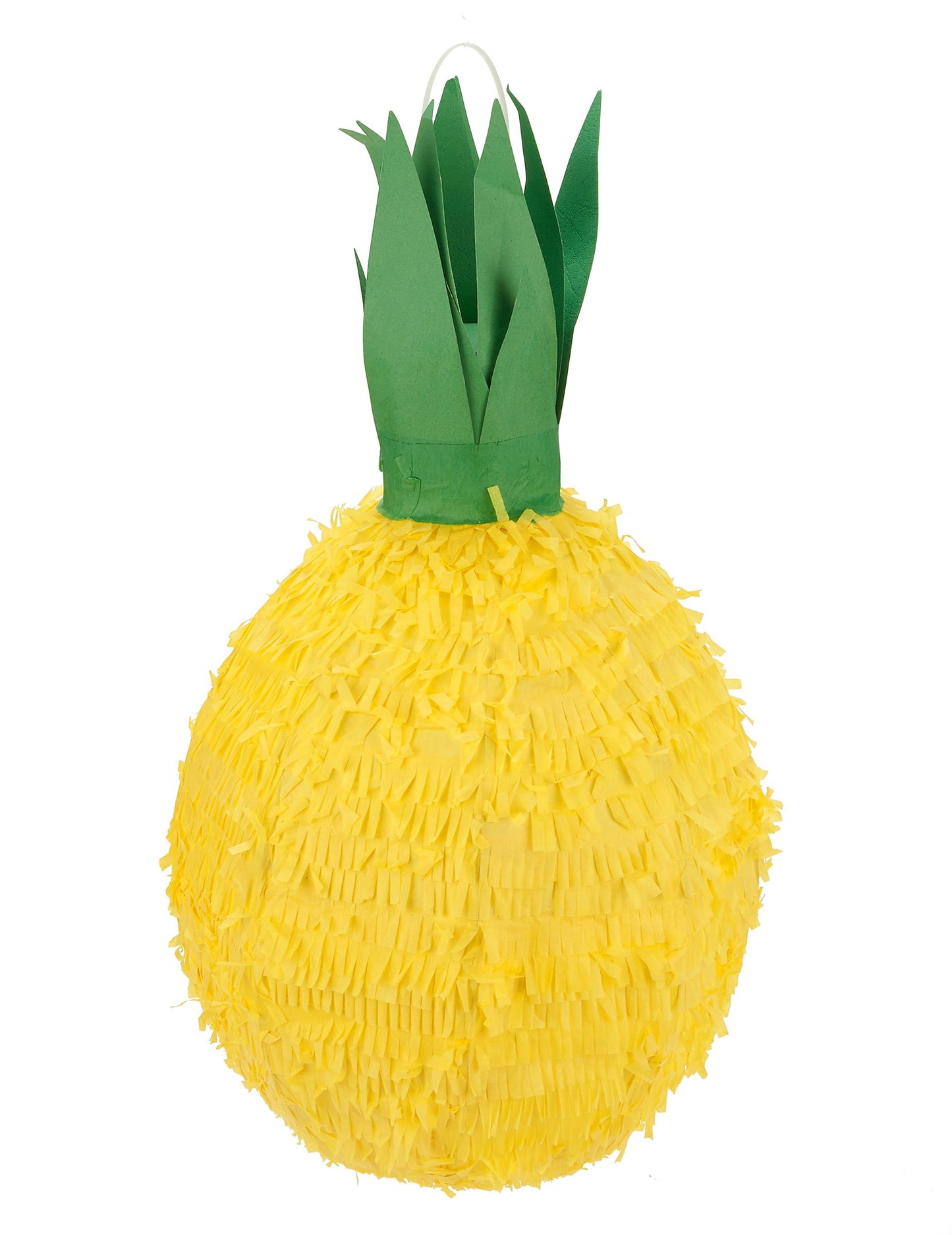 Pinata ananas pour fête jaune et verte