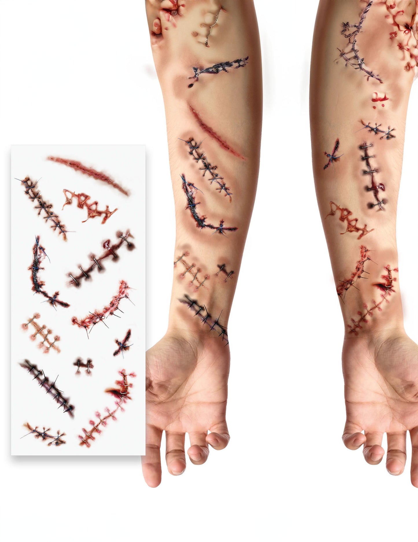 Cicatrici tatuaje și suturi