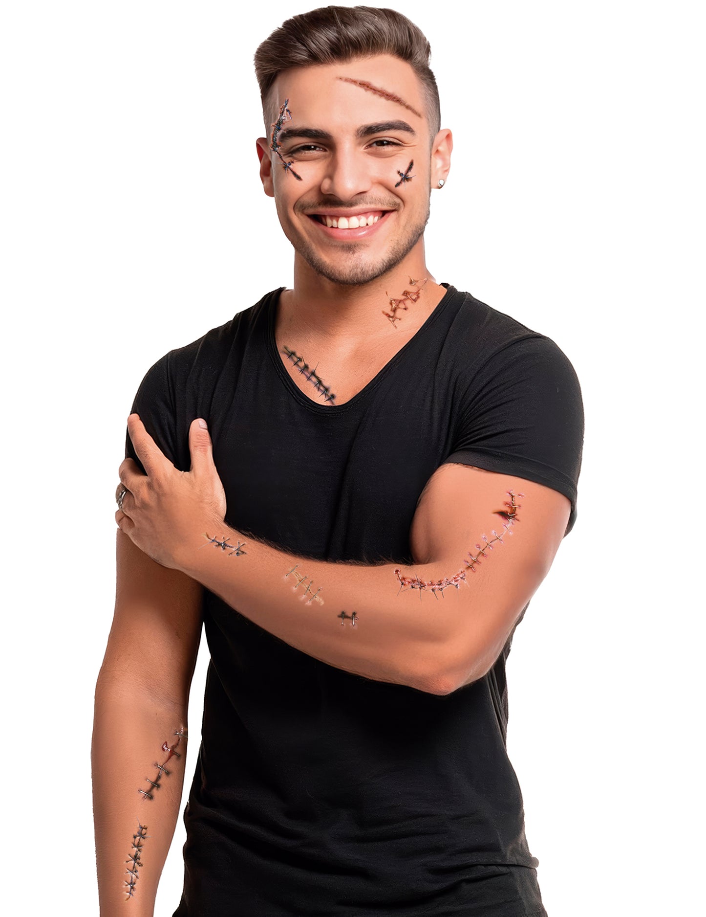 Cicatrici tatuaje și suturi