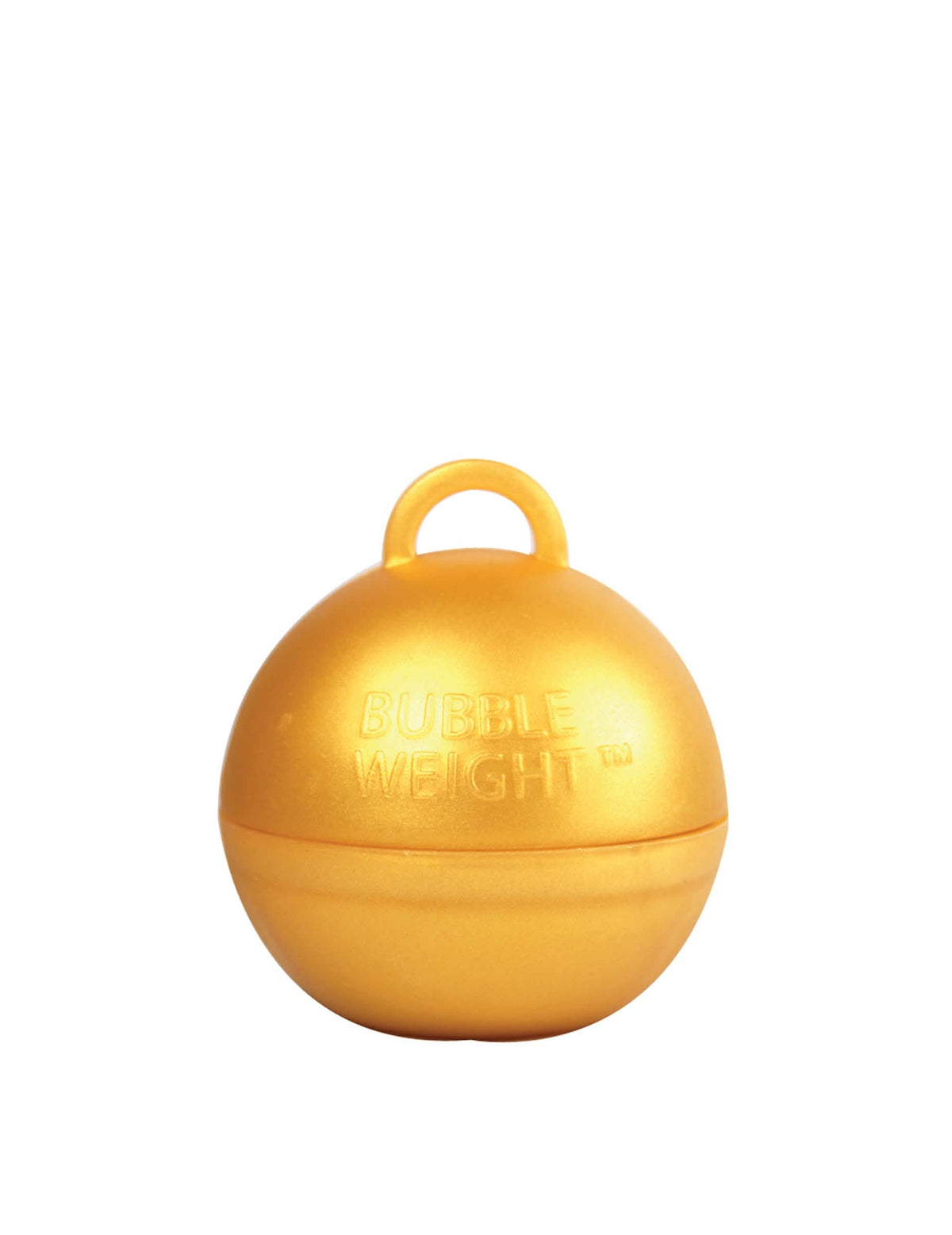 Prim-plan al greutății pentru balon cu heliu culoare auriu