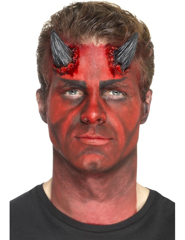 Proteza din latex a Halloween -ului Black Devil Adult