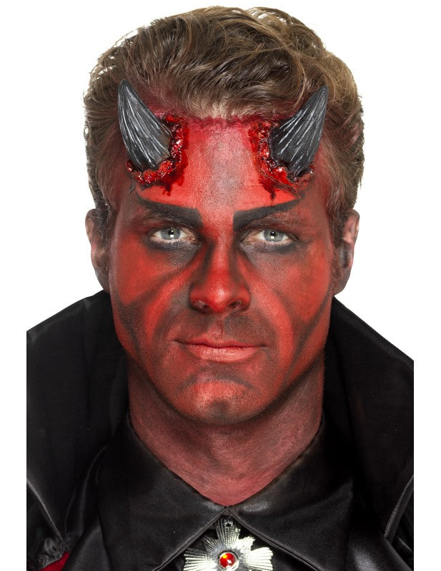 Proteza din latex a Halloween -ului Black Devil Adult