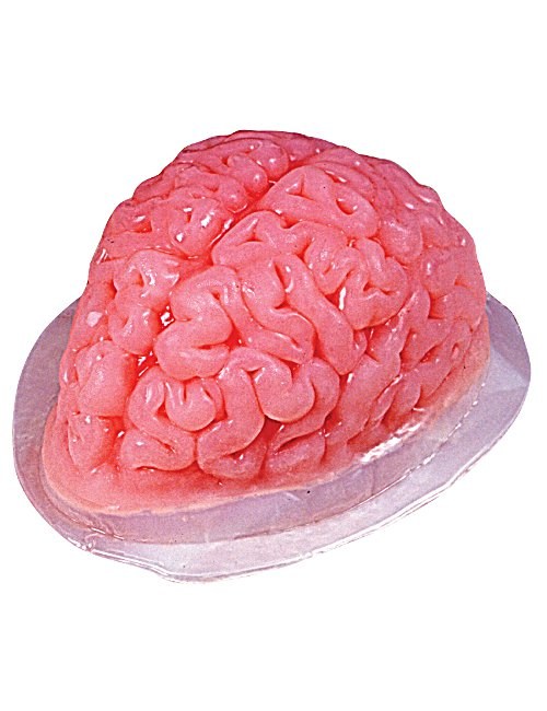 Moule à gelée cerveau pour Halloween rose et transparent