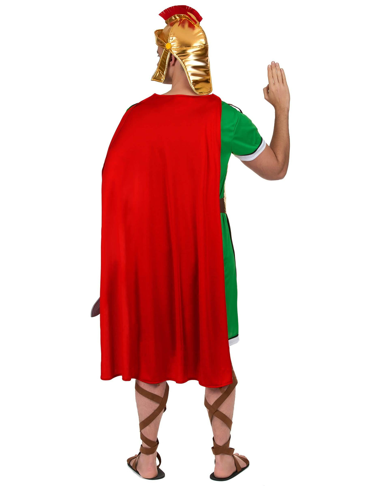 Vedere din spate a costumului de centurion roman pentru bărbat