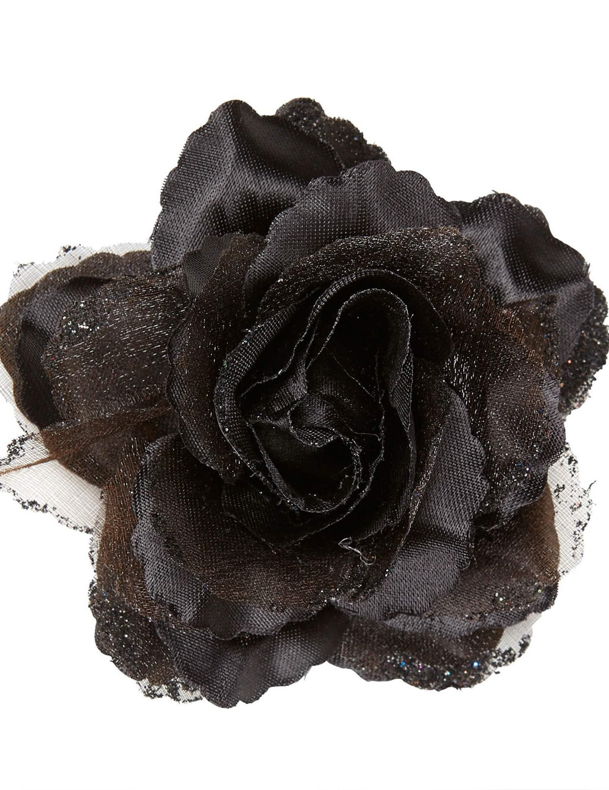 Rose pour cheveux pour femme noire avec paillettes