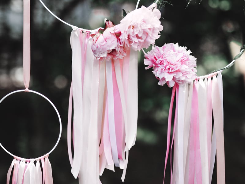 Cream Satin Panglică 0.6 cm x 25m