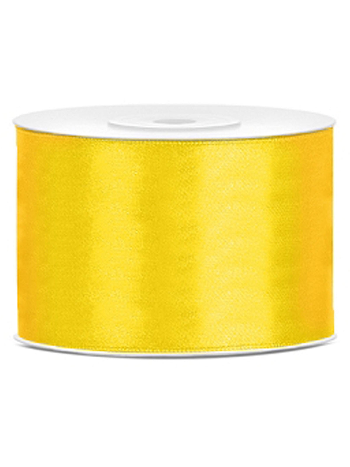 Panglică de satin pentru decor galben lămâie