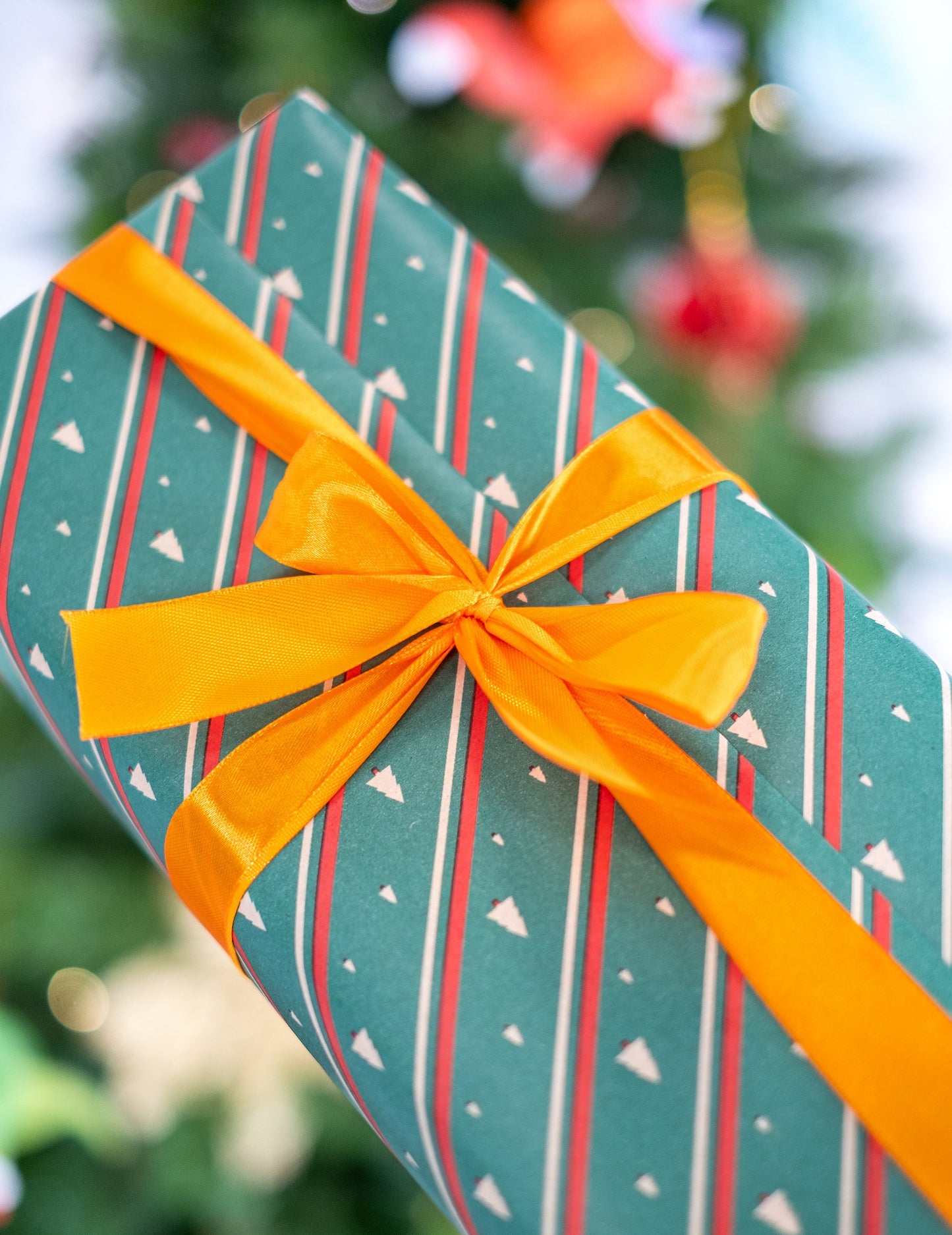 Panglică de satin portocalie 2.5 cm 25m x pentru decorarea nunții