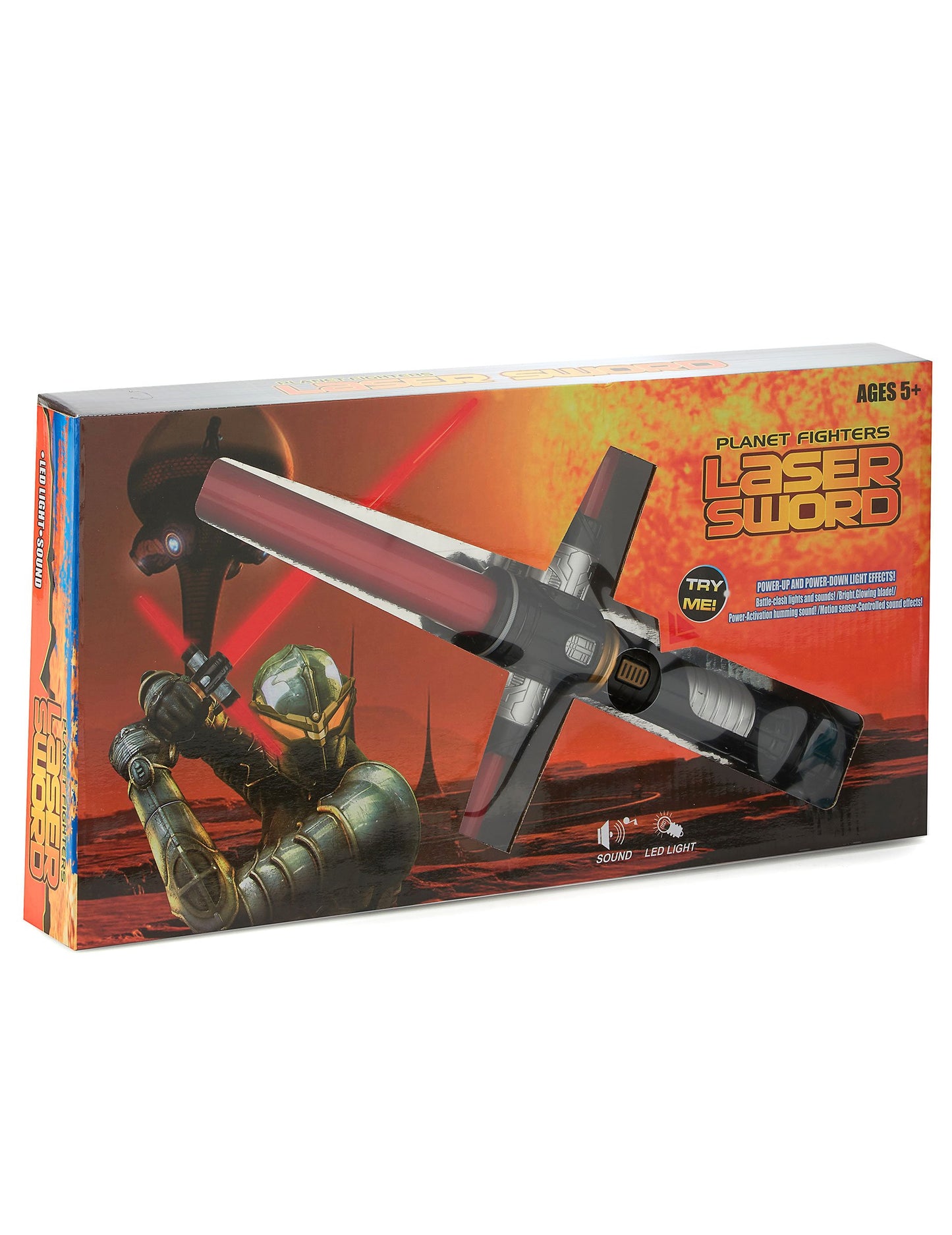 Sabrium luminos și sunet în plastic din plastic de 81 cm