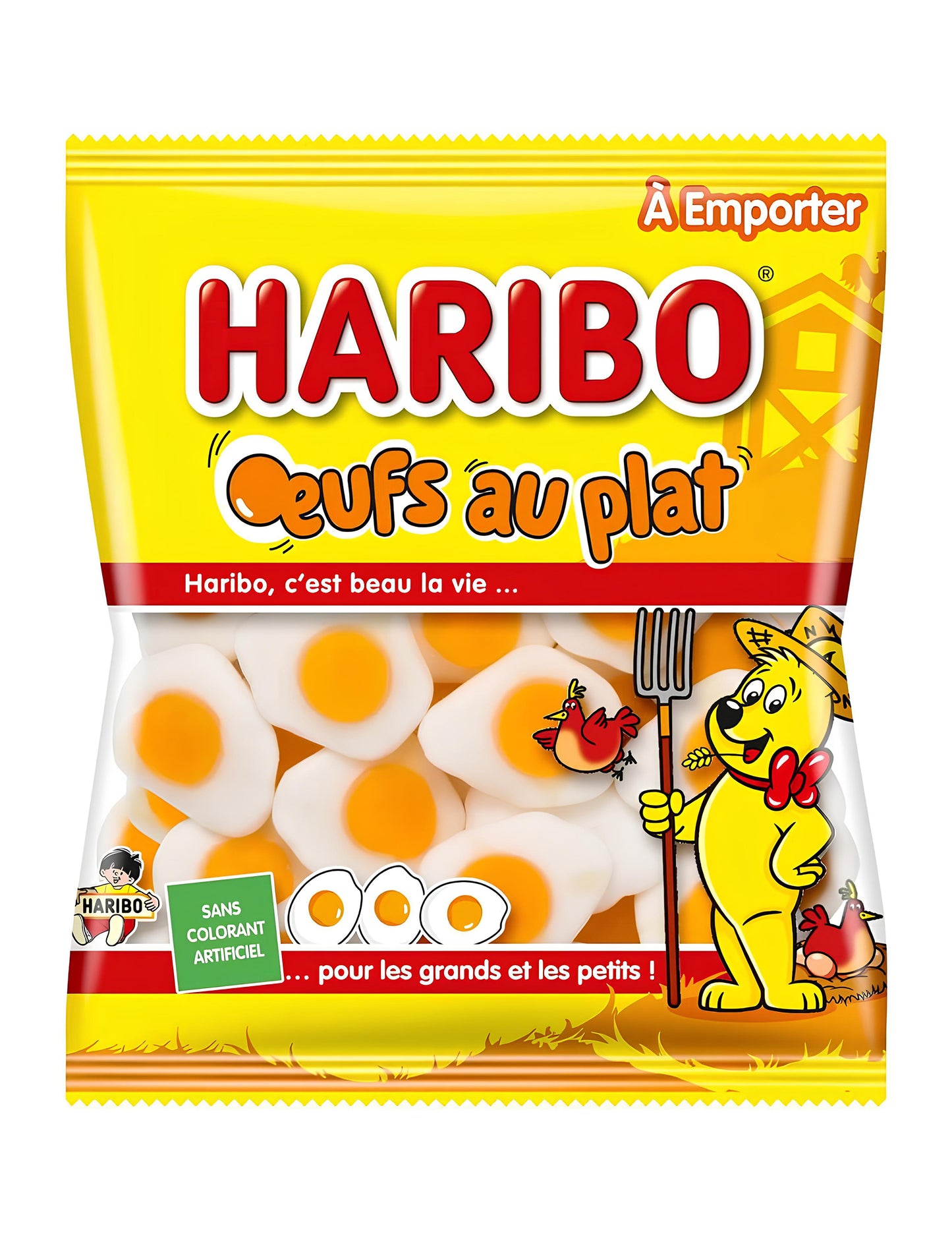 Candy Bandy Haribo Eggs pe farfurie