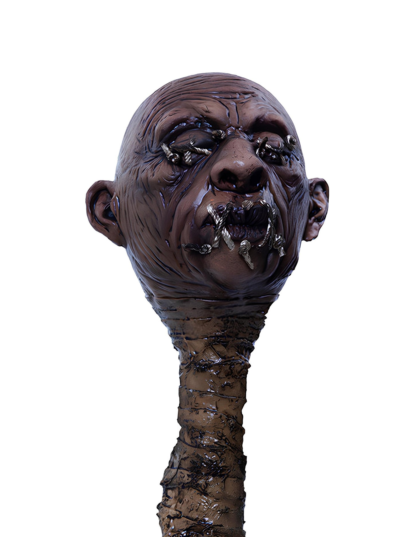 Sceptre tête vaudou luxe