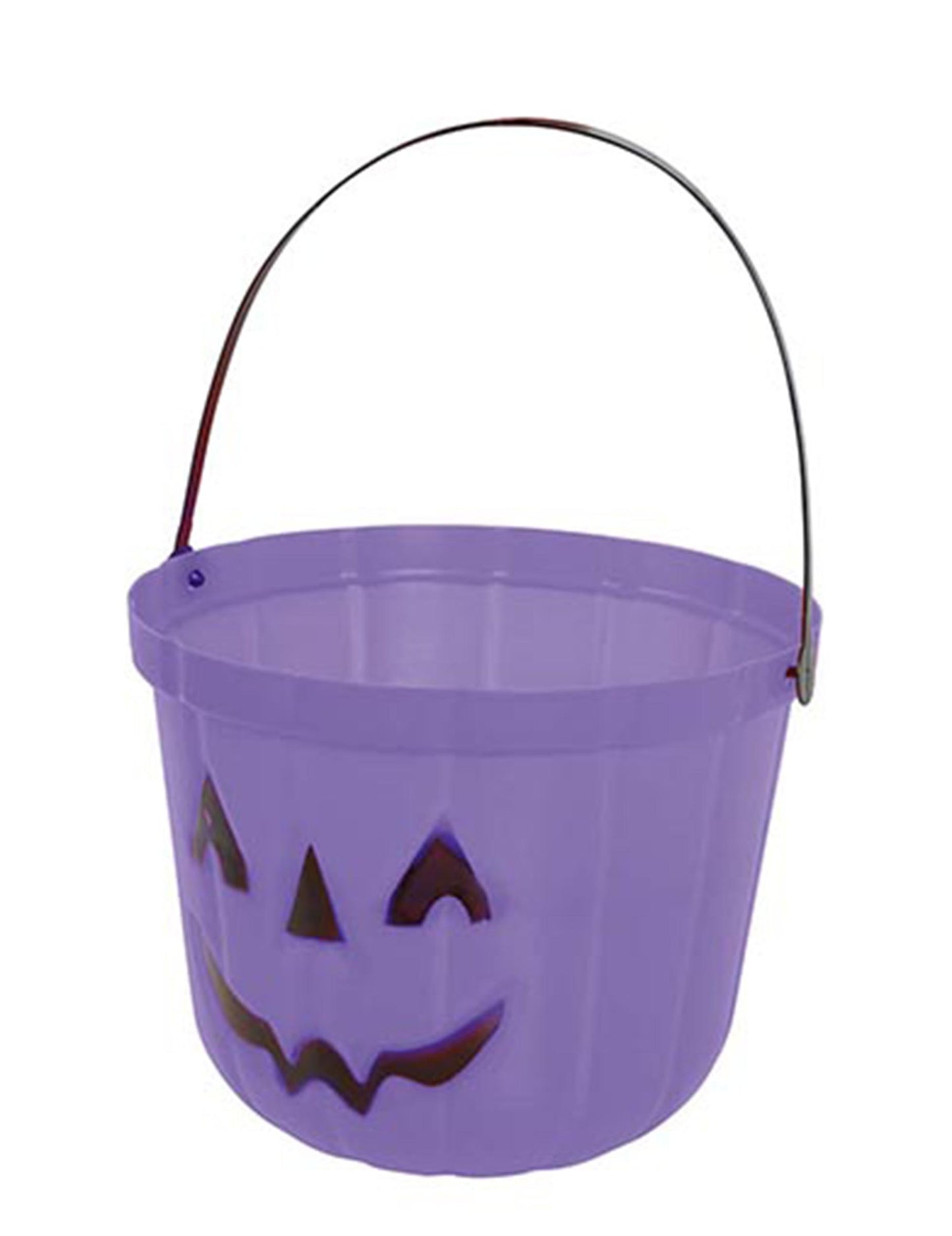 Seau à bonbons citrouille violette 20 cm