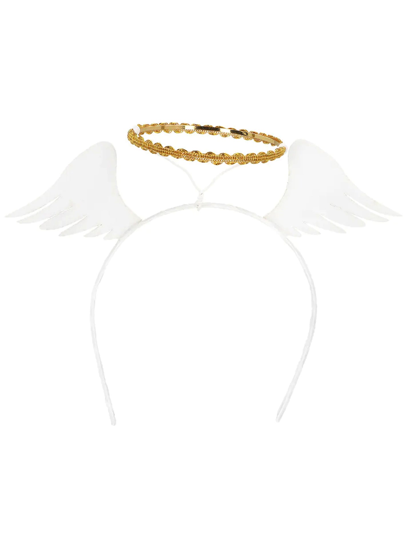 Serre-tête ailes et auréole d'ange dorés adulte