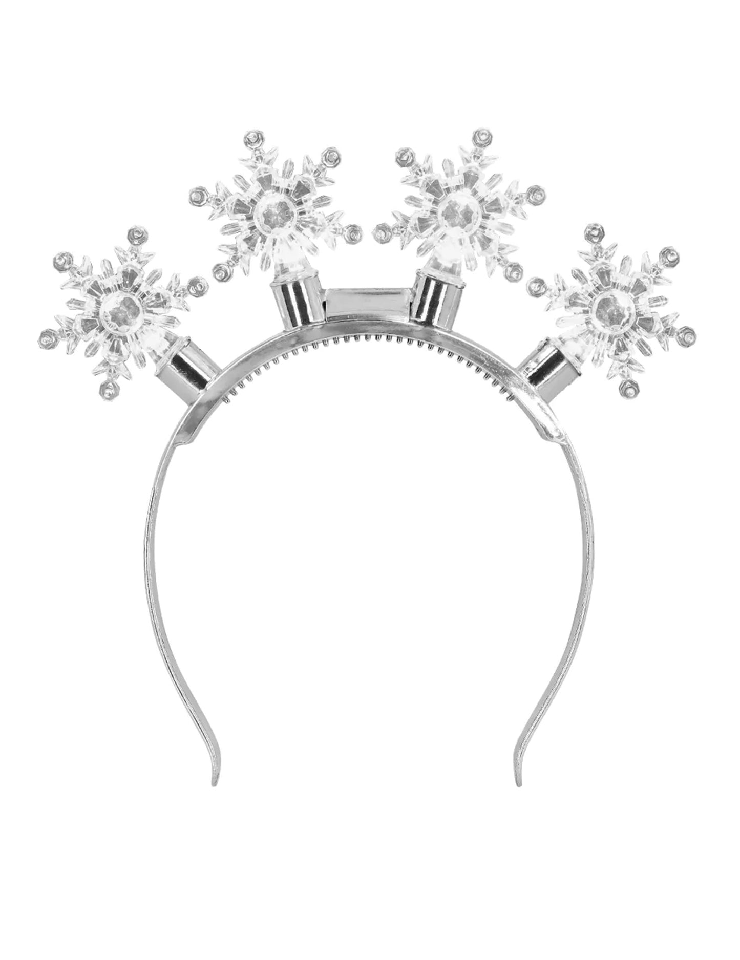 Serre-tête flocons de Noël lumineux à LED