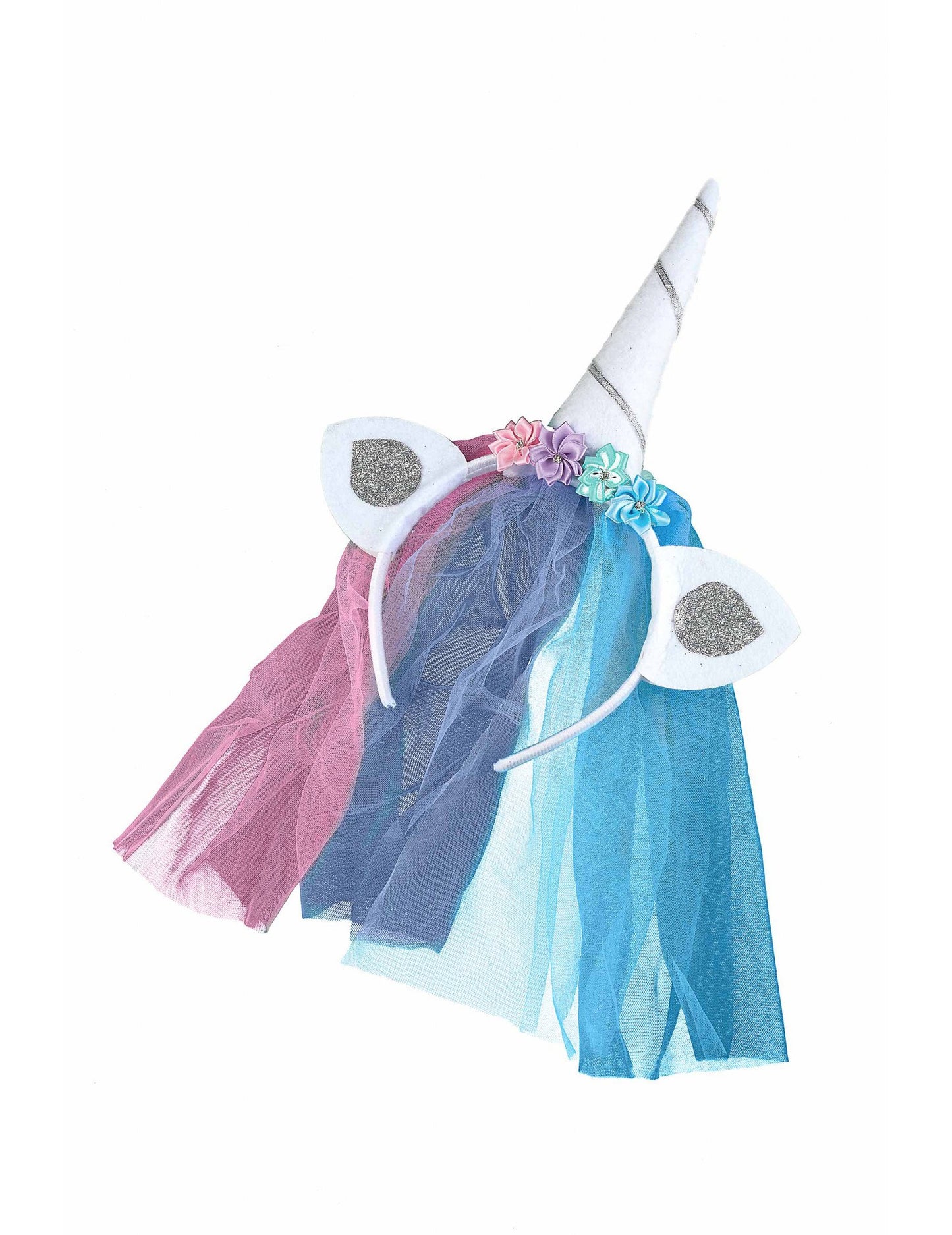 Unicorn Headband cu vele multicoloră pentru adulți