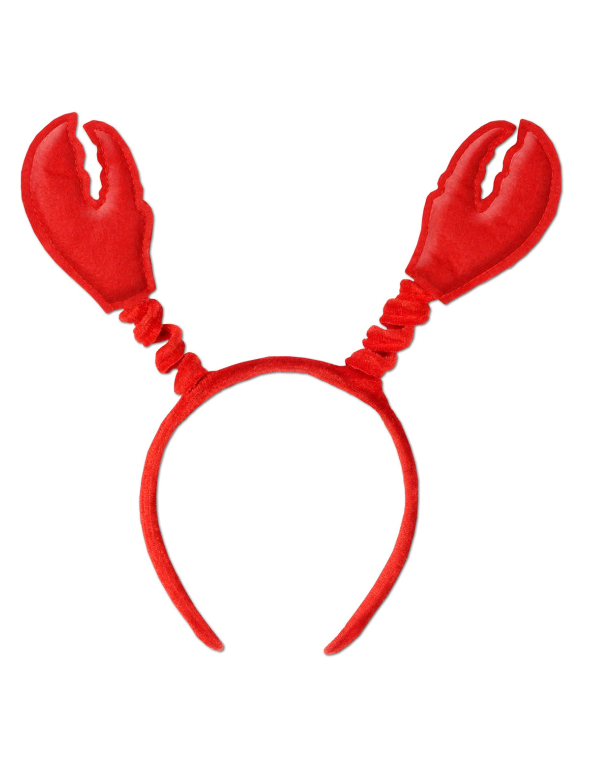Serre-tête pinces de crabe pour adulte rouge
