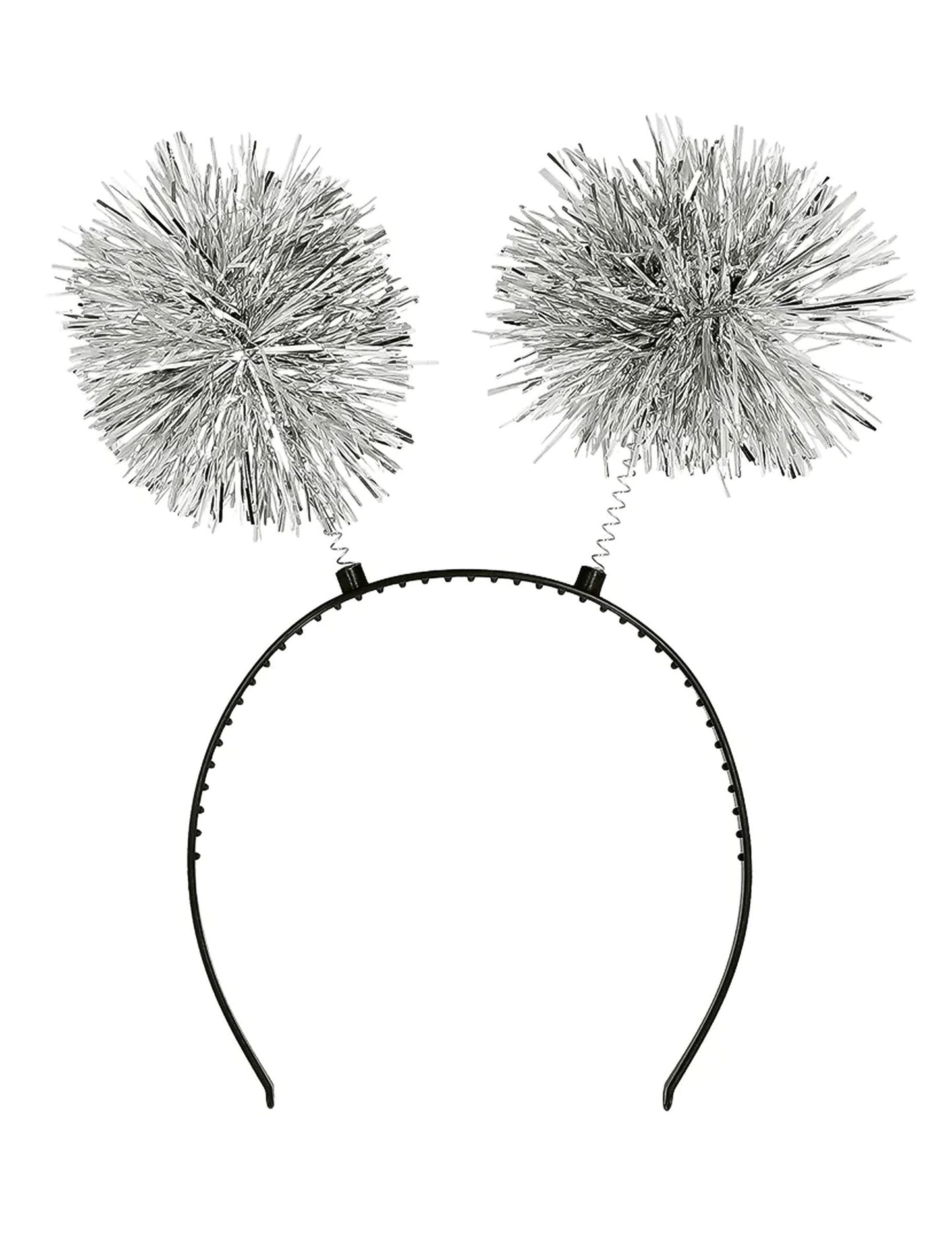 Bandita cu pompon argintiu pentru adulti