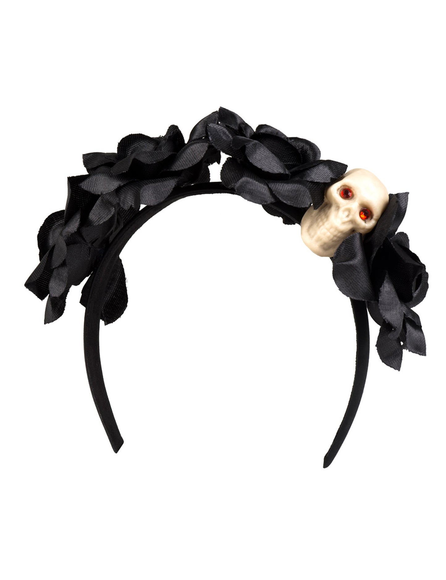 Band bandă roz negru cu femeie cu cap de schi Dia de los Muertos