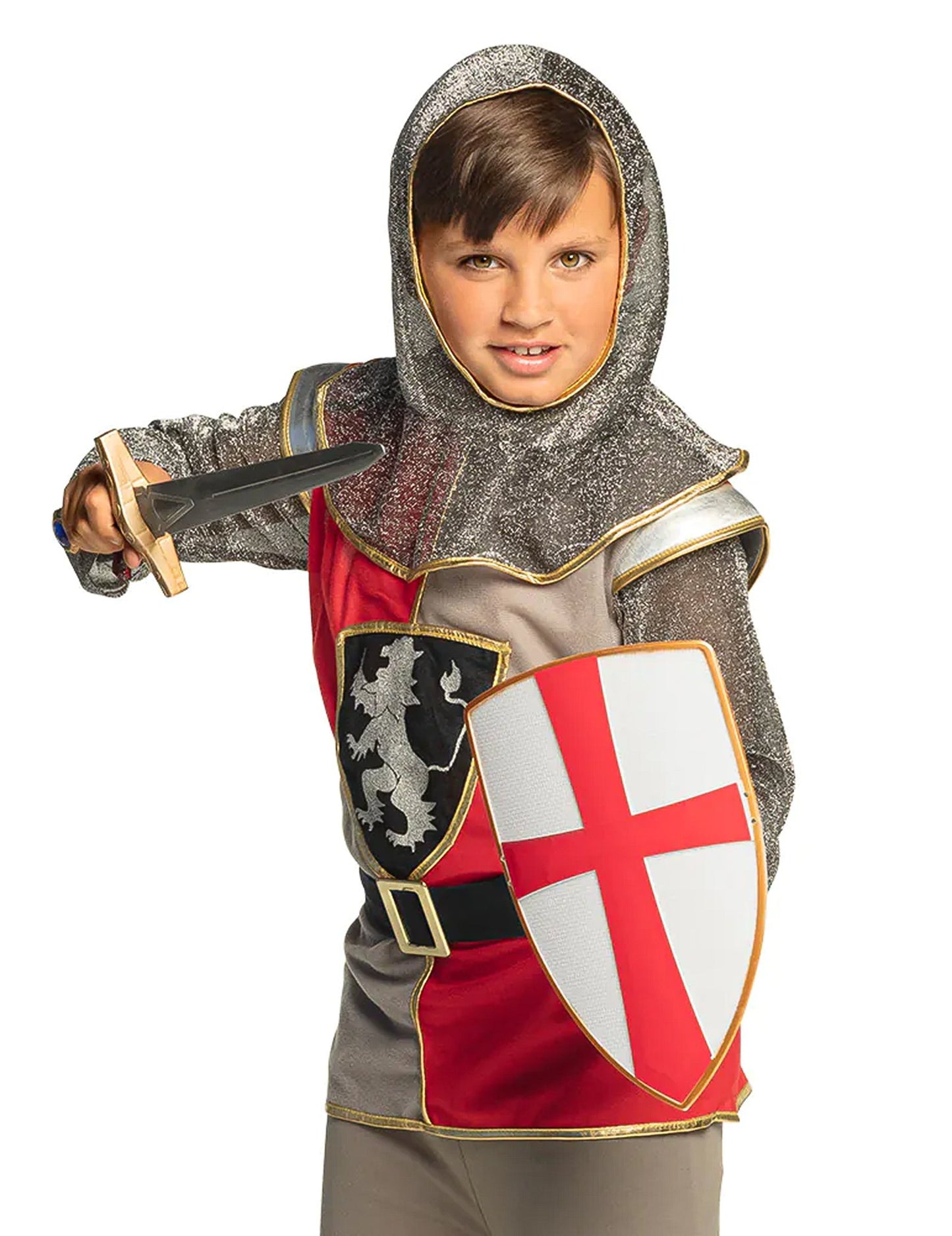 Prezentare a setului de cavalerie pentru copii din plastic