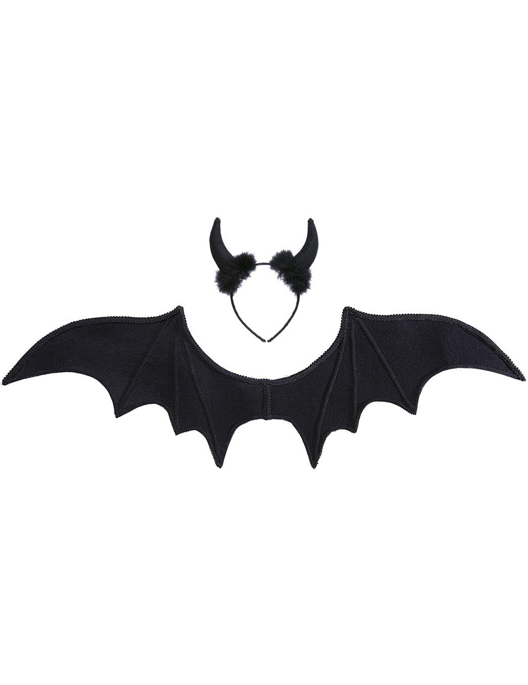 Set de demon negru de Halloween