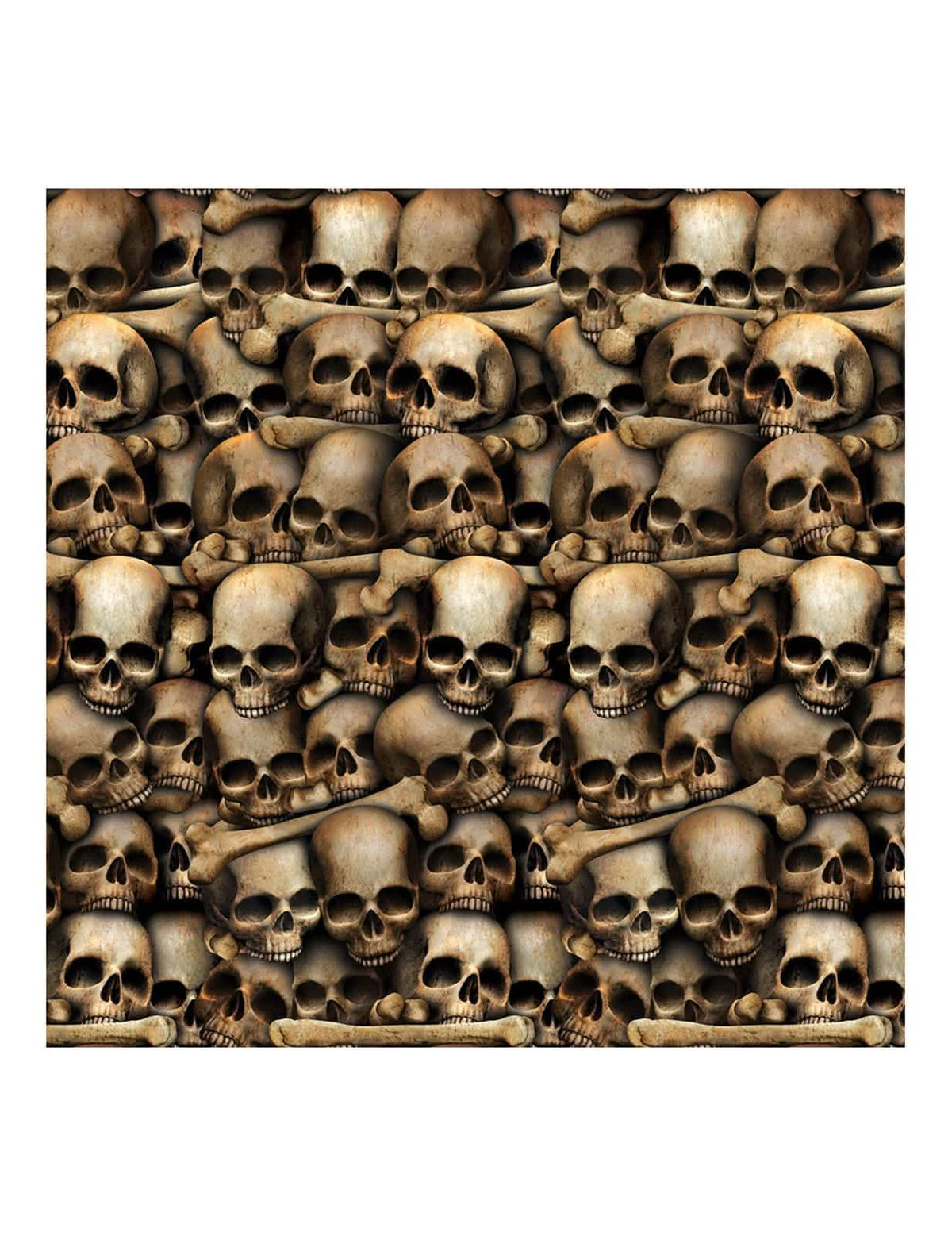 Decorațiune murală catacombe schelete pentru petrecere bej cu efect realist