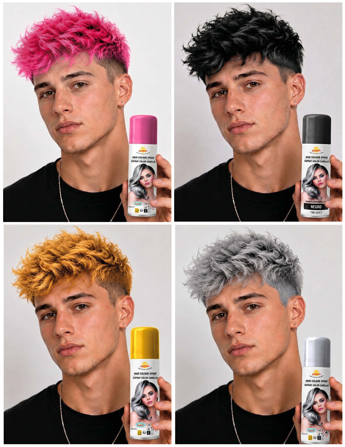 125 ml spray de culoare pentru părul de culoare