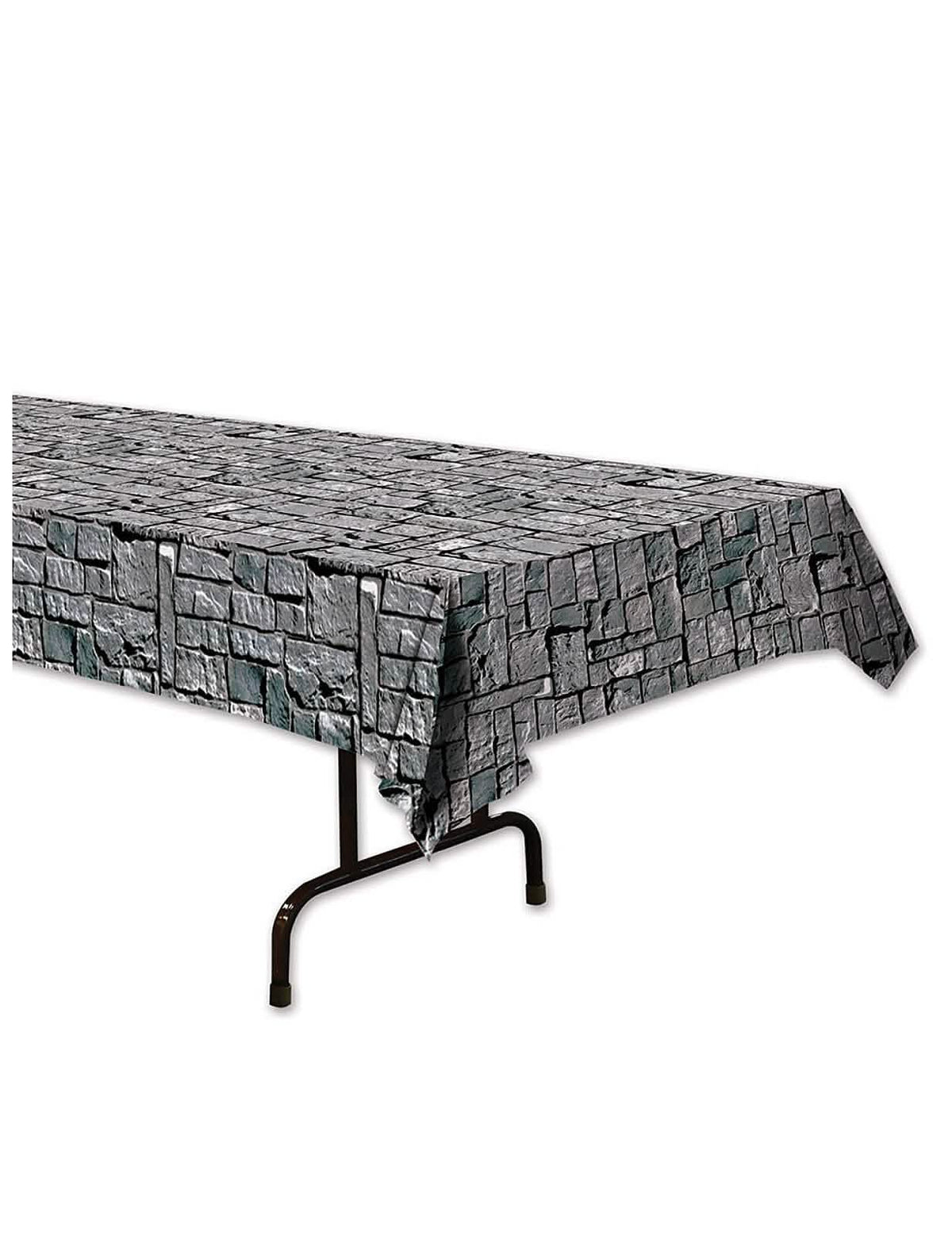 Față de masă cu efect de piatră pentru decor gri
