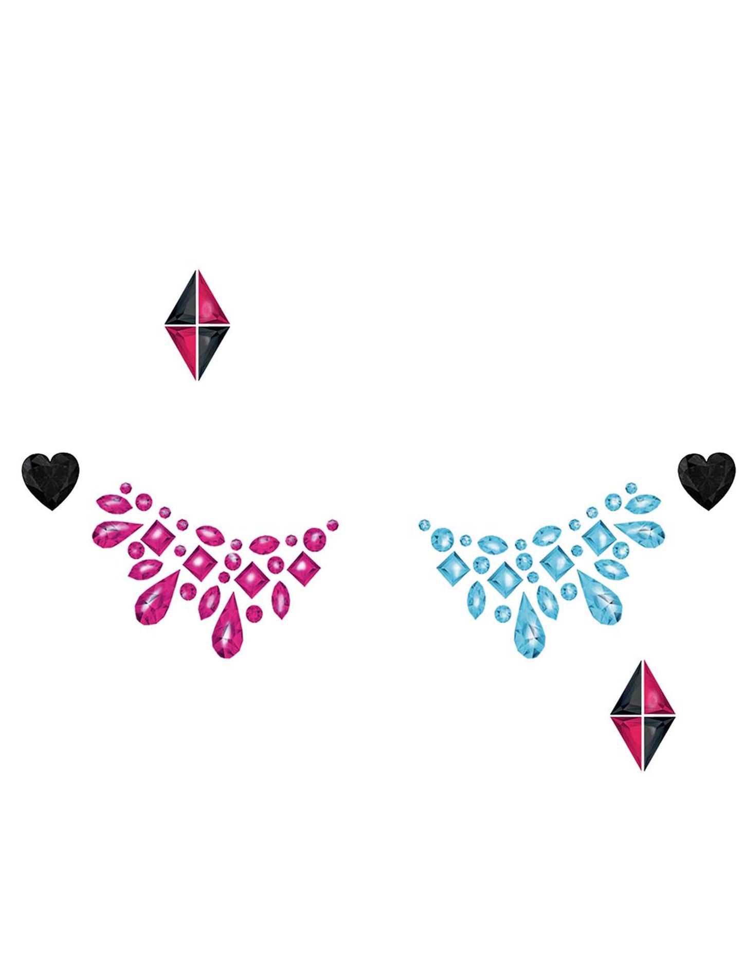 Adezivi de stras pentru fetiță periculoasă față