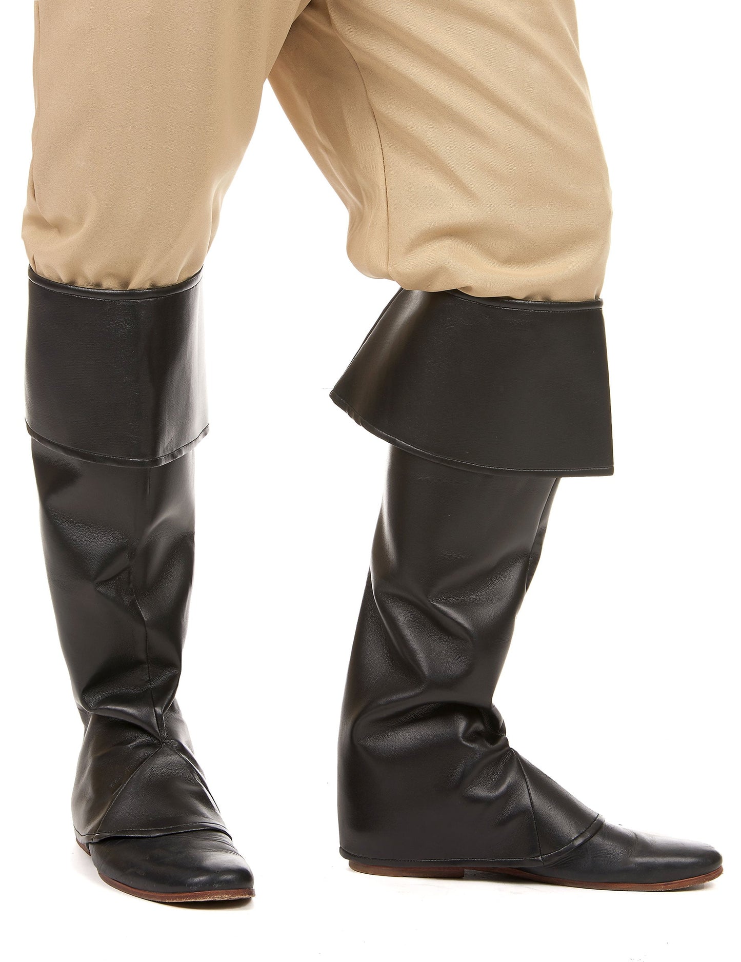 Sur-bottes pour adulte noires simili cuir