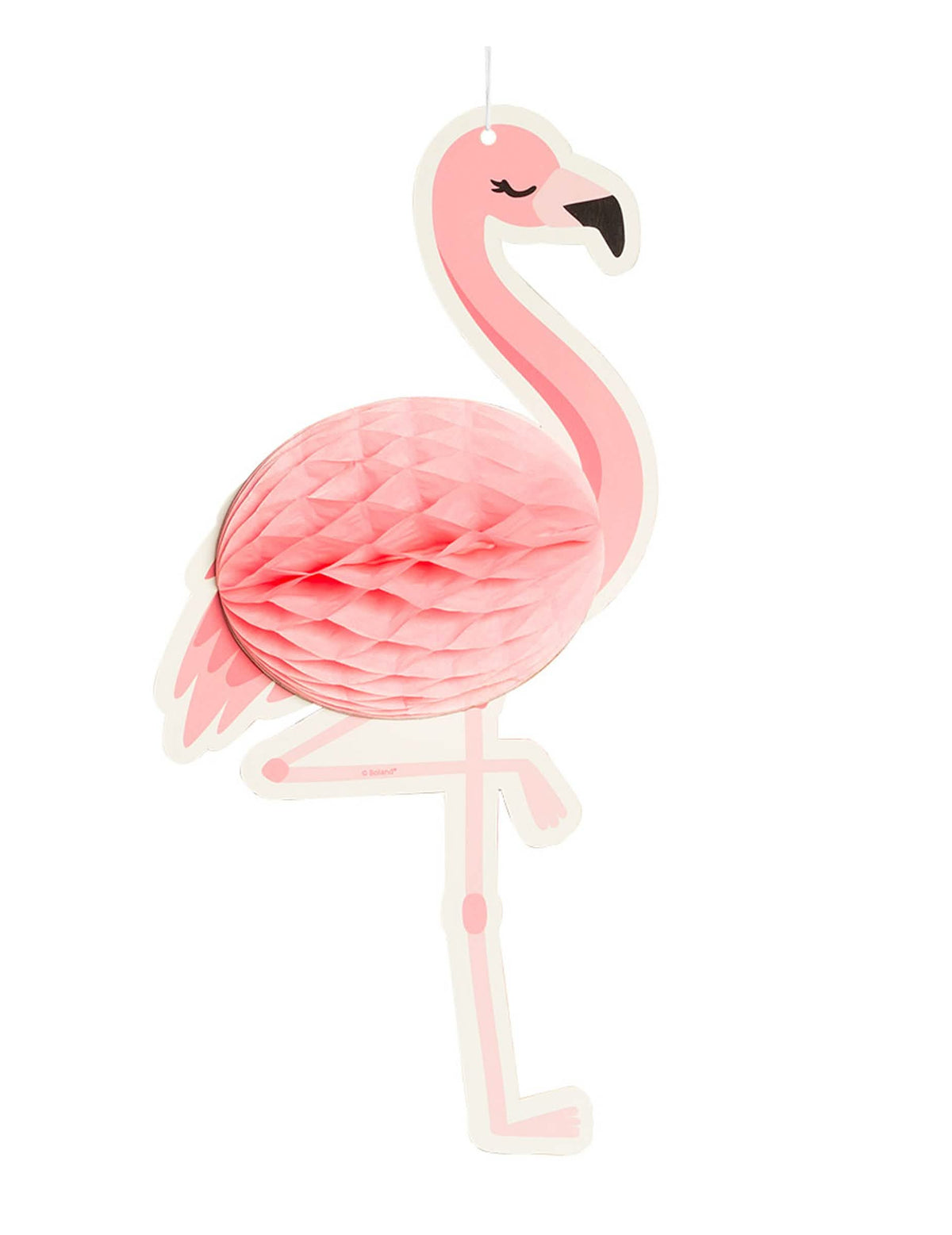 Suspendare alveolată flamingo pentru decorațiune roz din hârtie