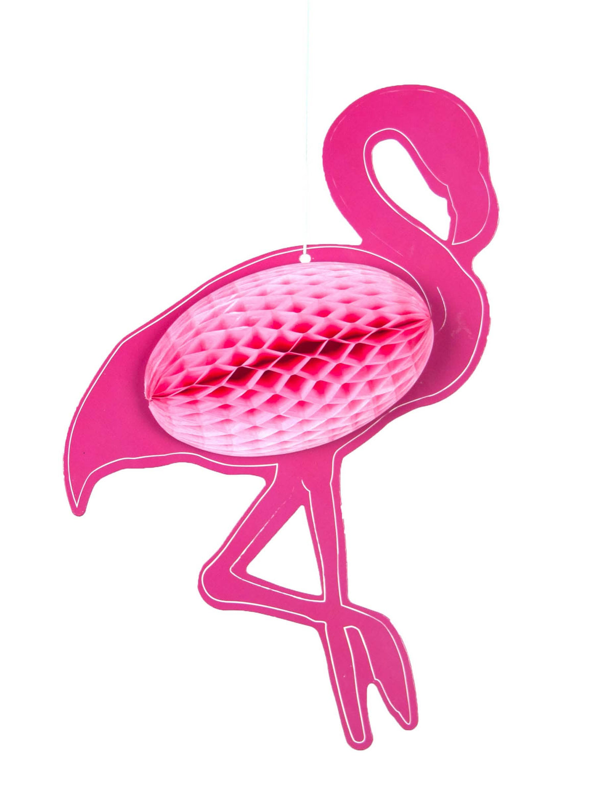 Suspendare alveolată flamingo roz în hârtie
