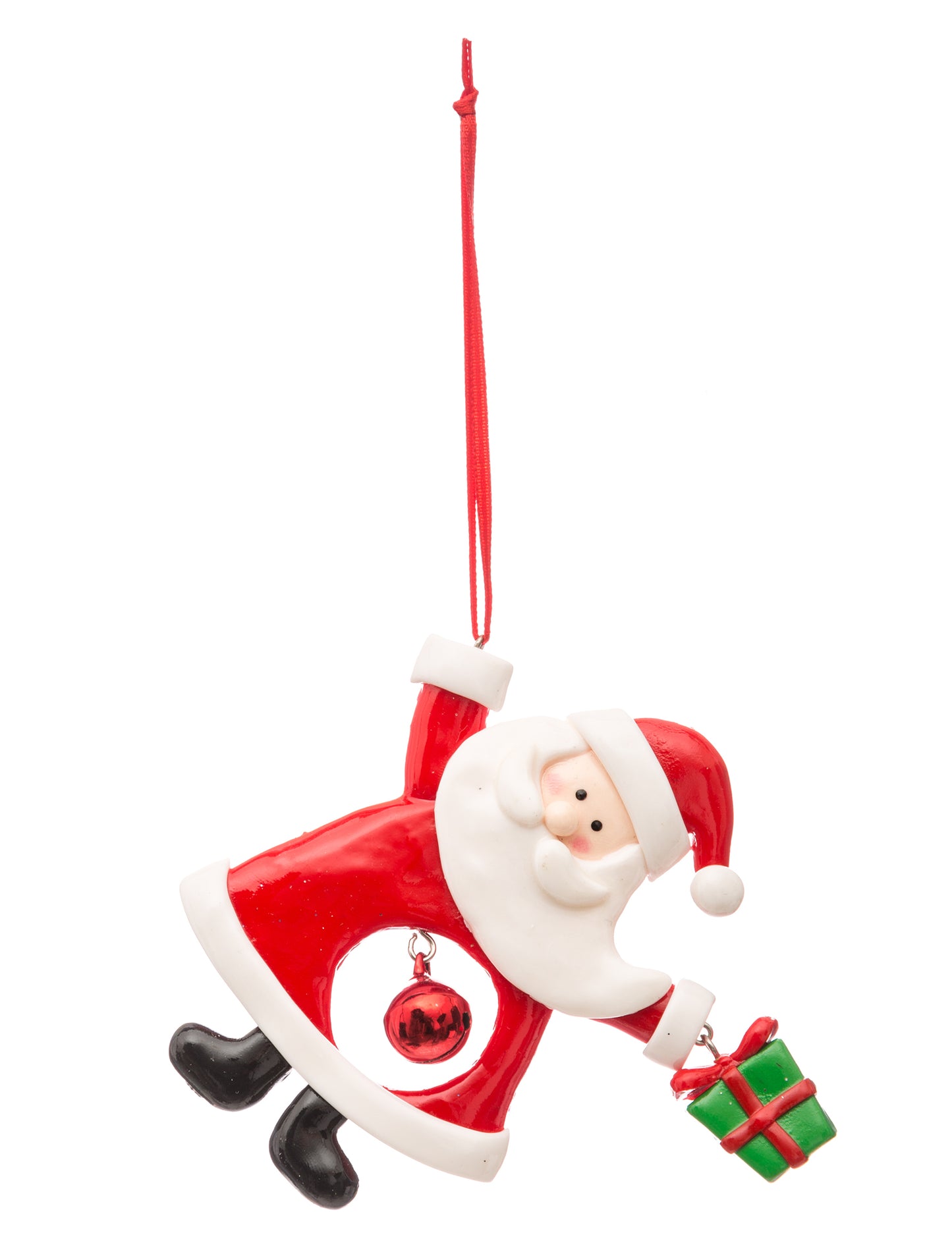 Suspensie Moș Crăciun cu model aleatoriu de 10 cm de 10 cm