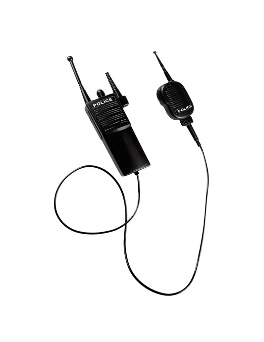 Détail du micro filaire du talkie walkie de policier pour enfant
