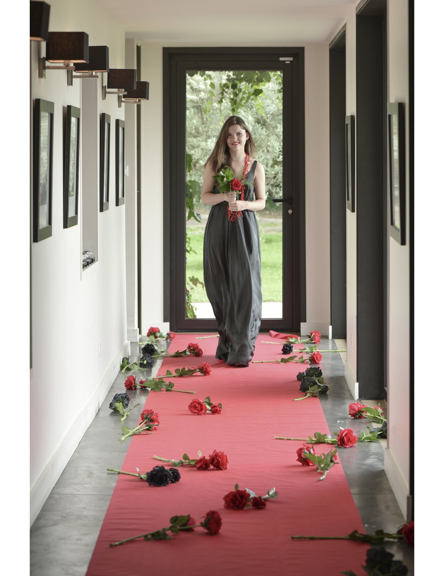 Covor roz gigant 15 x 1 m pentru ceremonia de nuntă