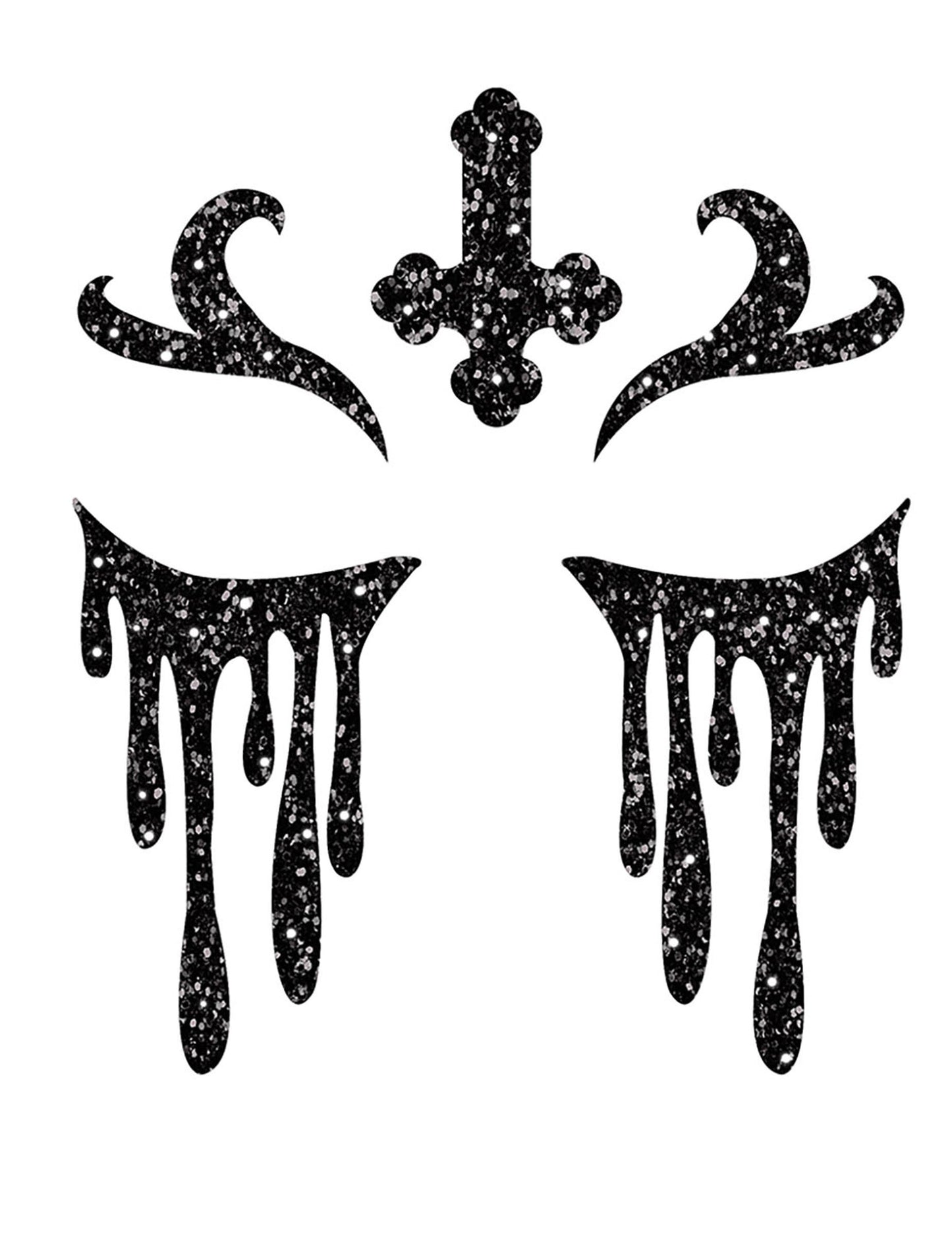 Tatuaje cu sclipici de călugăriță neagră