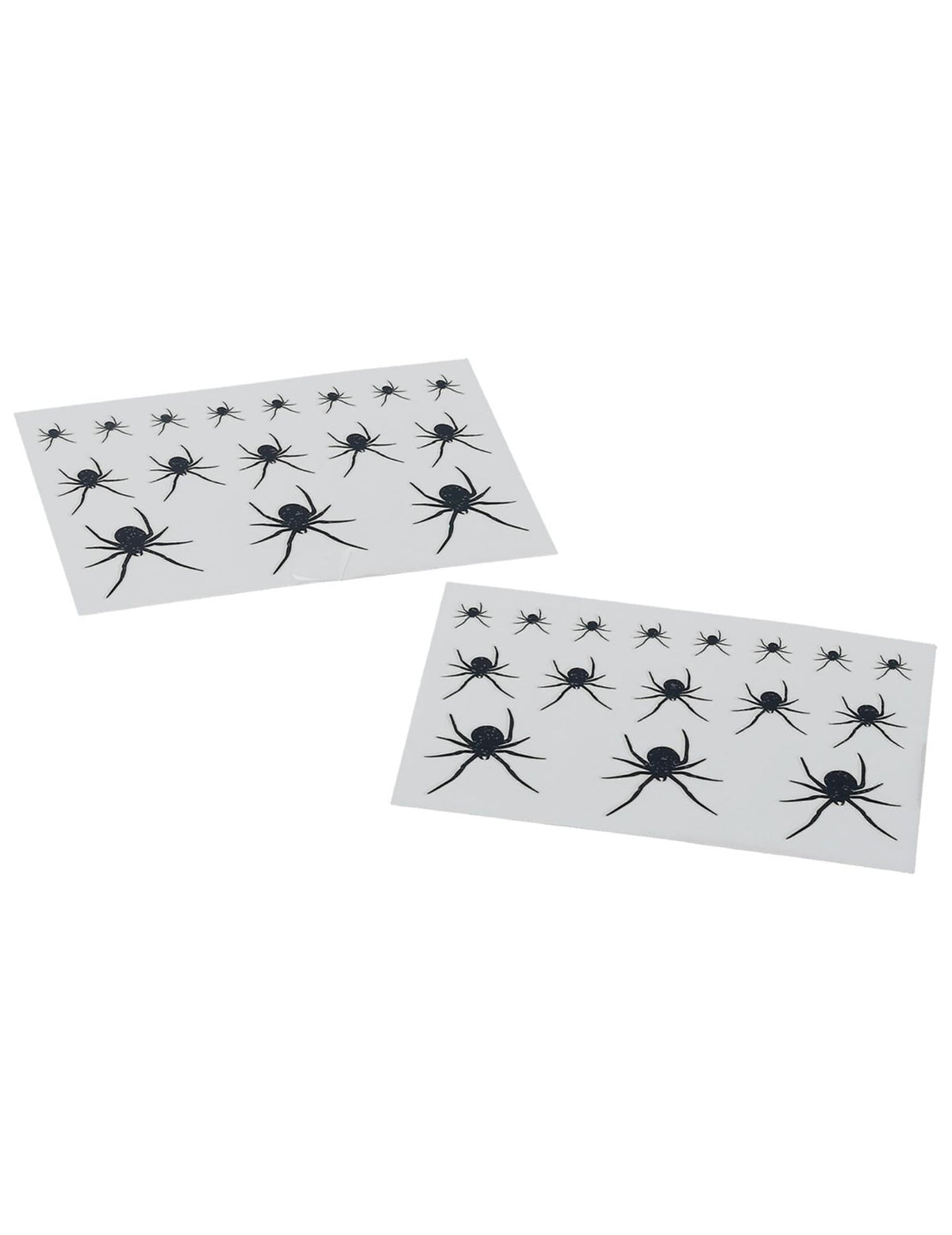 Détail des planches de motifs du tatouages temporaires araignées Halloween pour femme