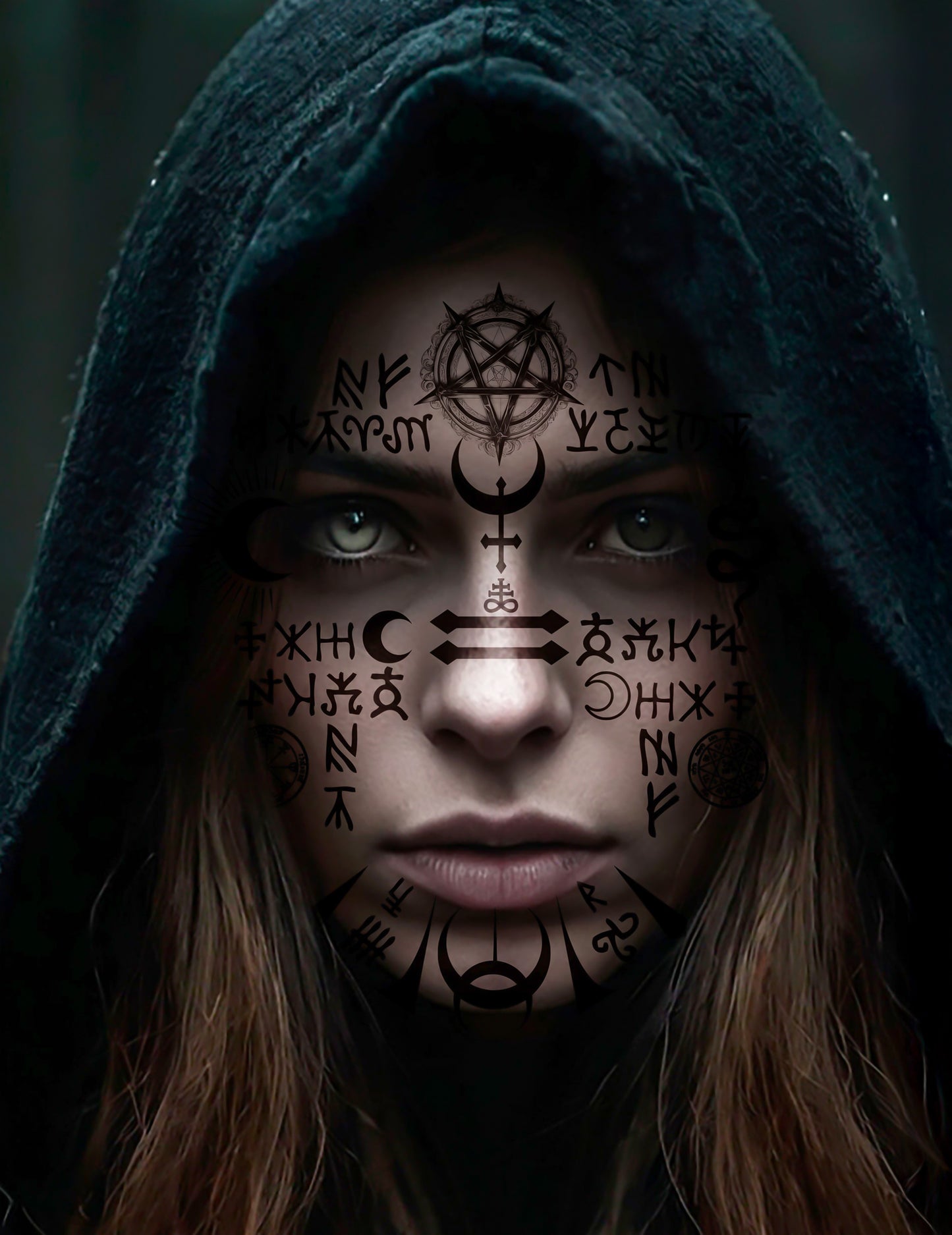 Tatouages visage satanique