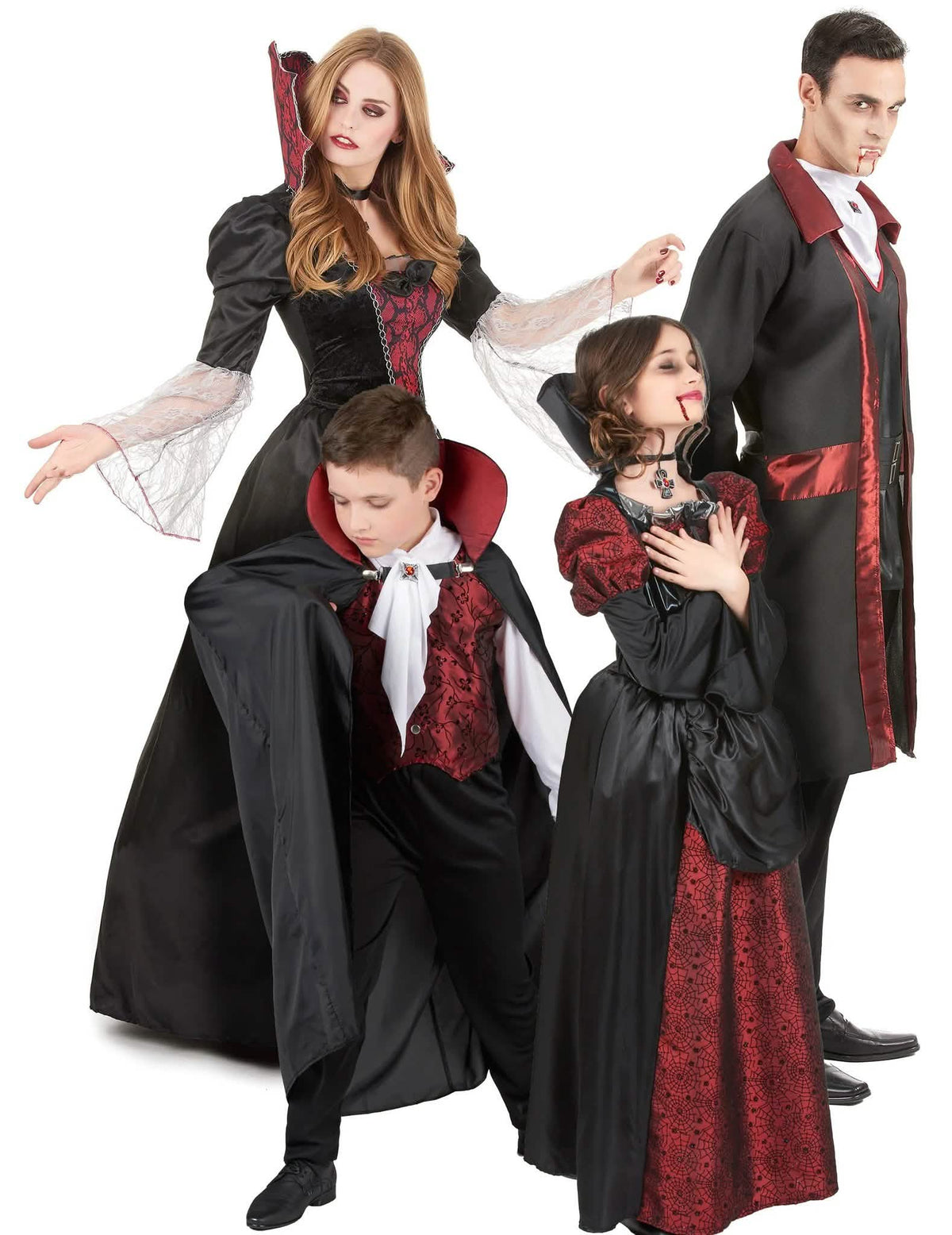 Costum de familie vampiri baroci de Halloween