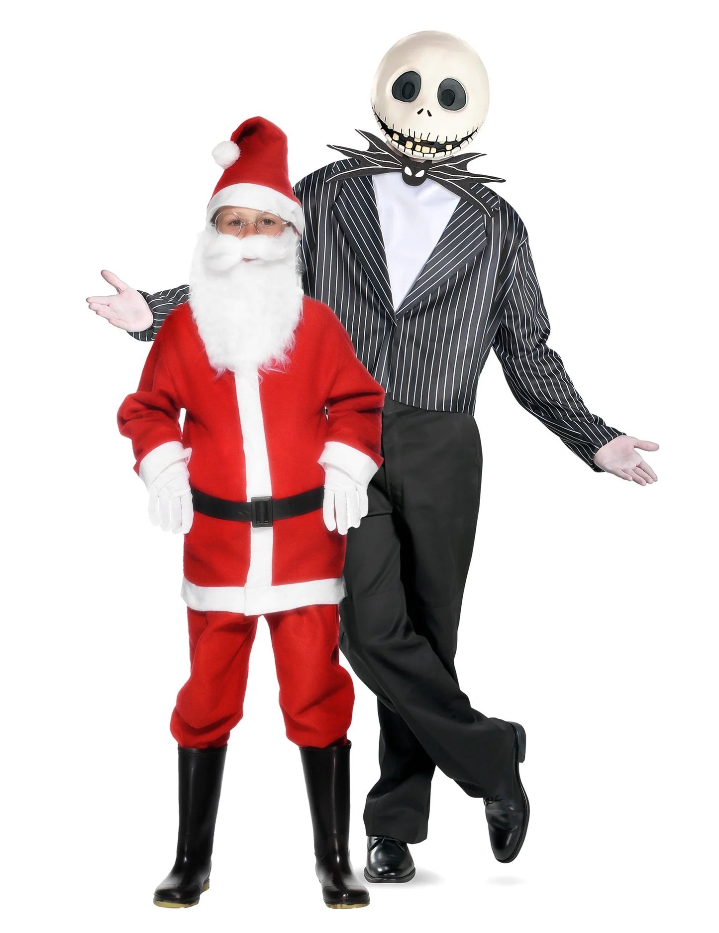 Costum de cuplu Jack Skellington™ și Moș Crăciun pentru părinți și copii
